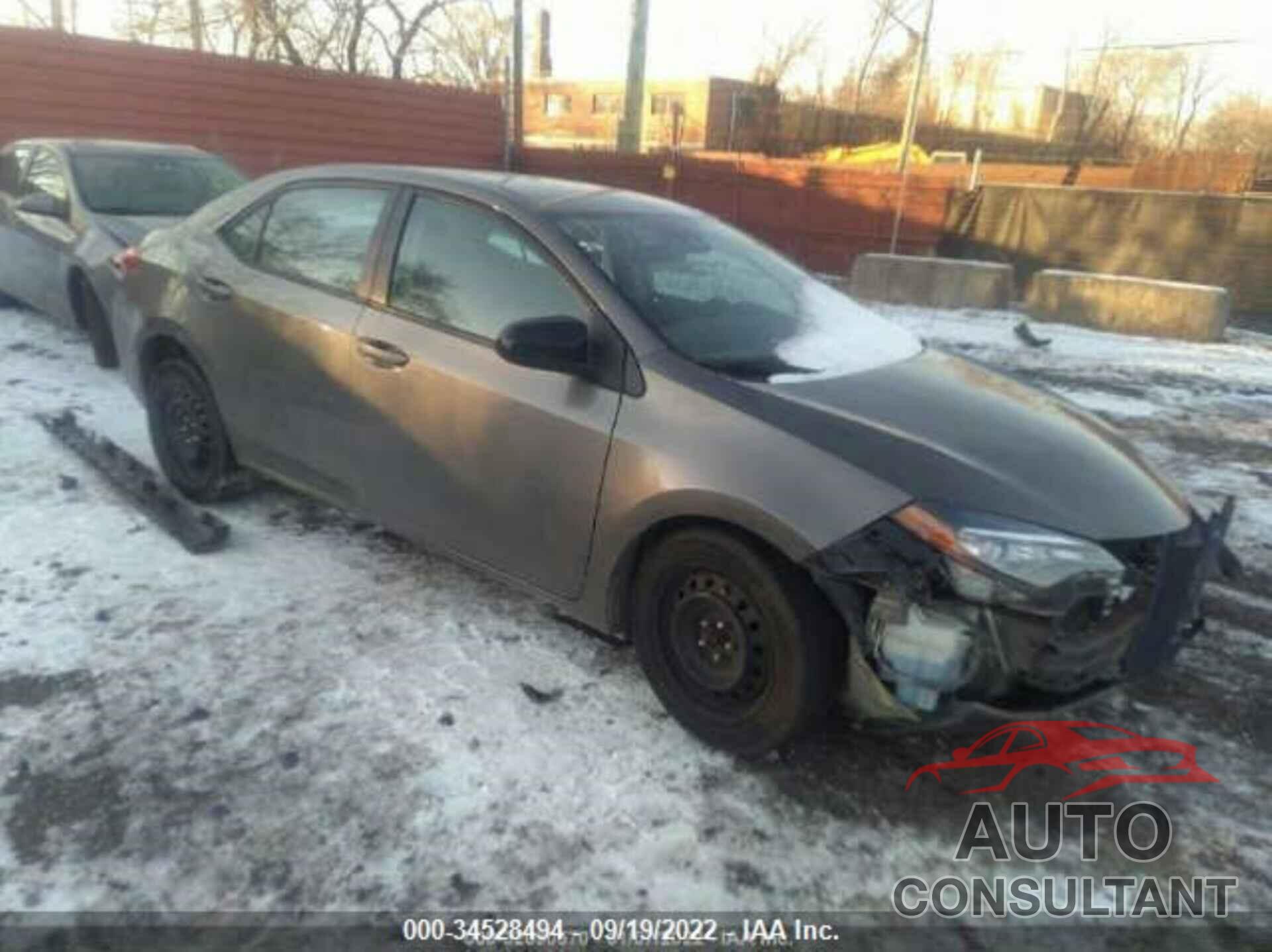 TOYOTA COROLLA 2019 - 2T1BURHE2KC181807