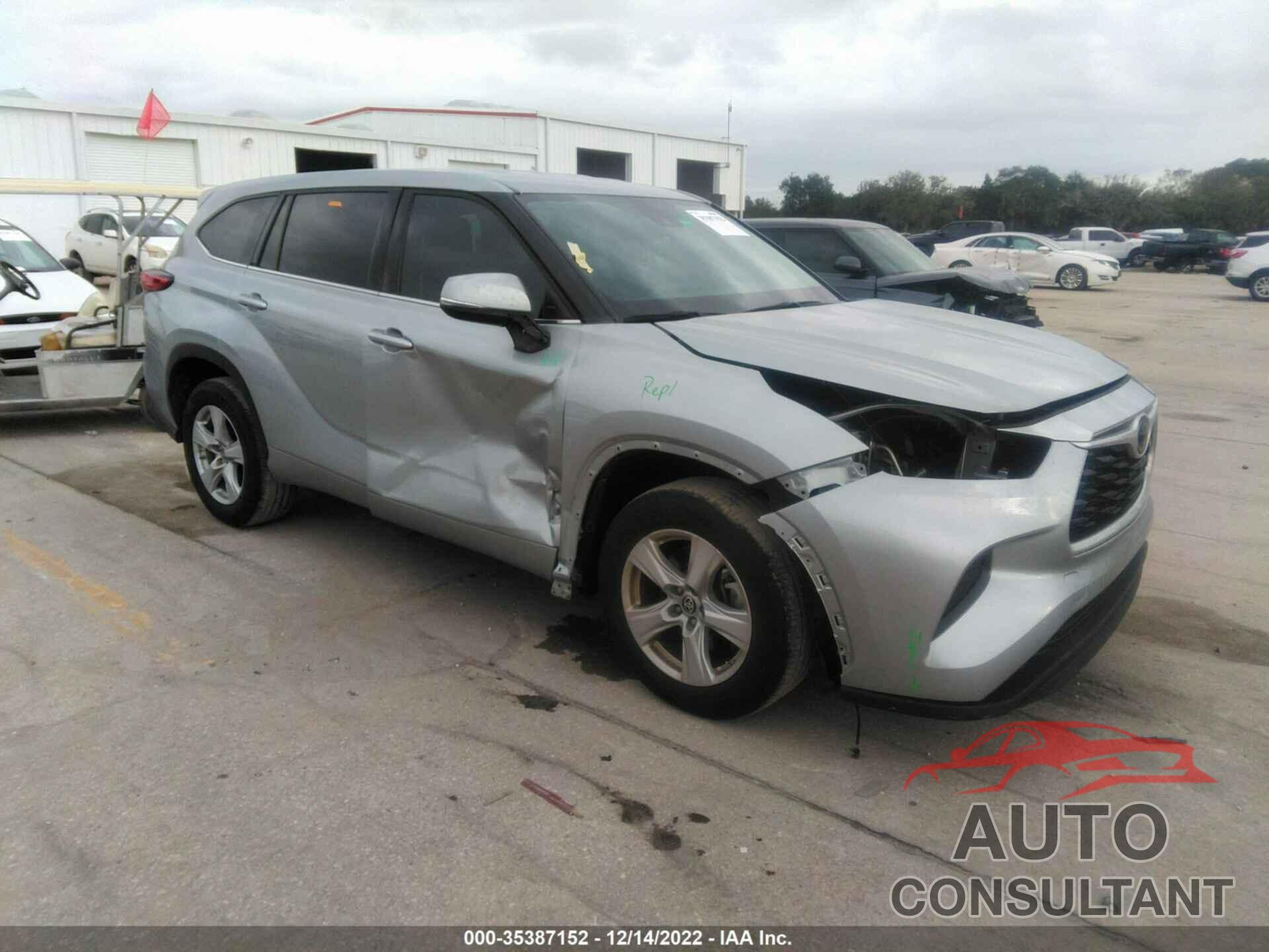 TOYOTA HIGHLANDER 2021 - 5TDCZRAH2MS522191