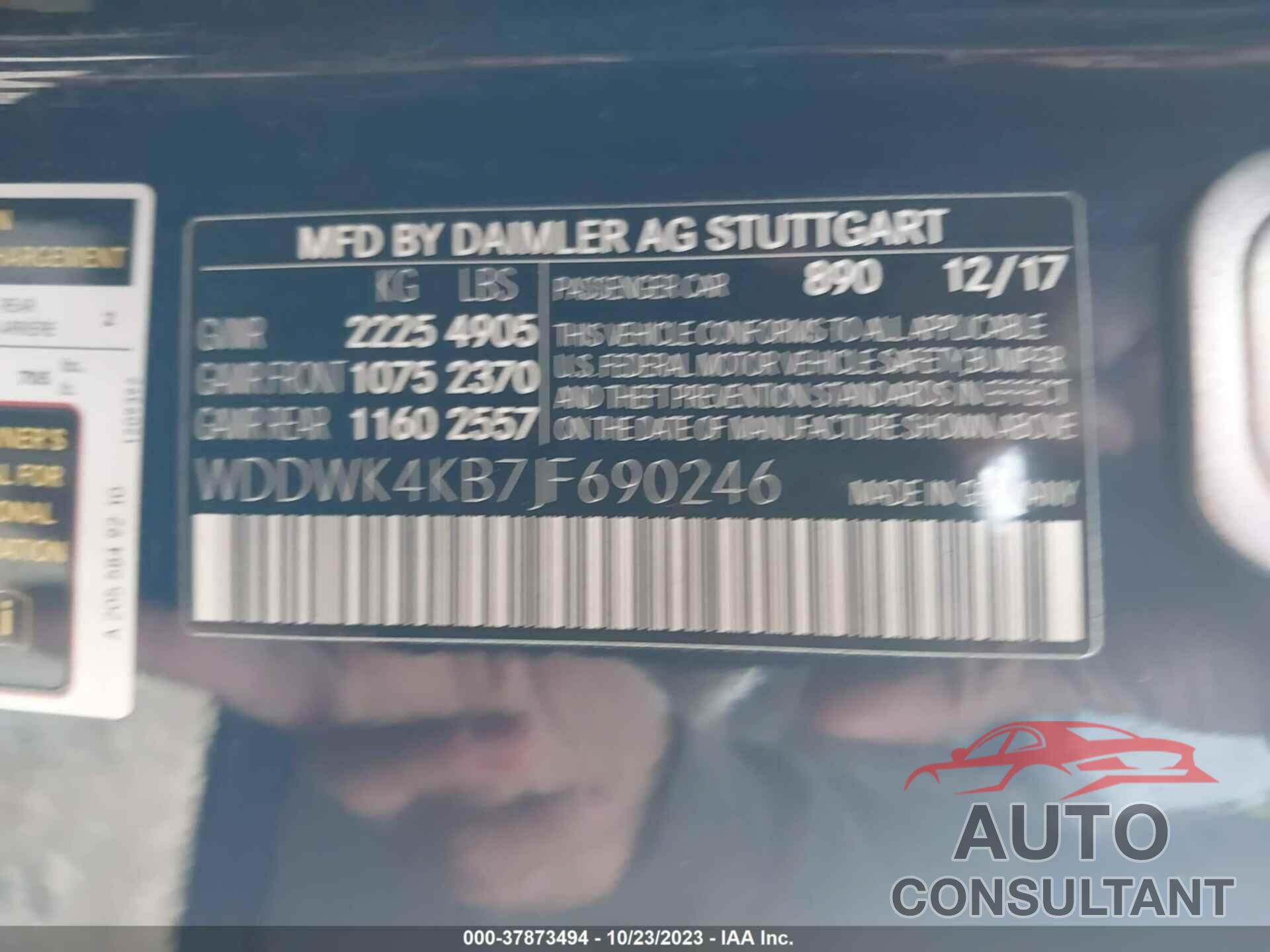 MERCEDES-BENZ C 300 2018 - WDDWK4KB7JF690246