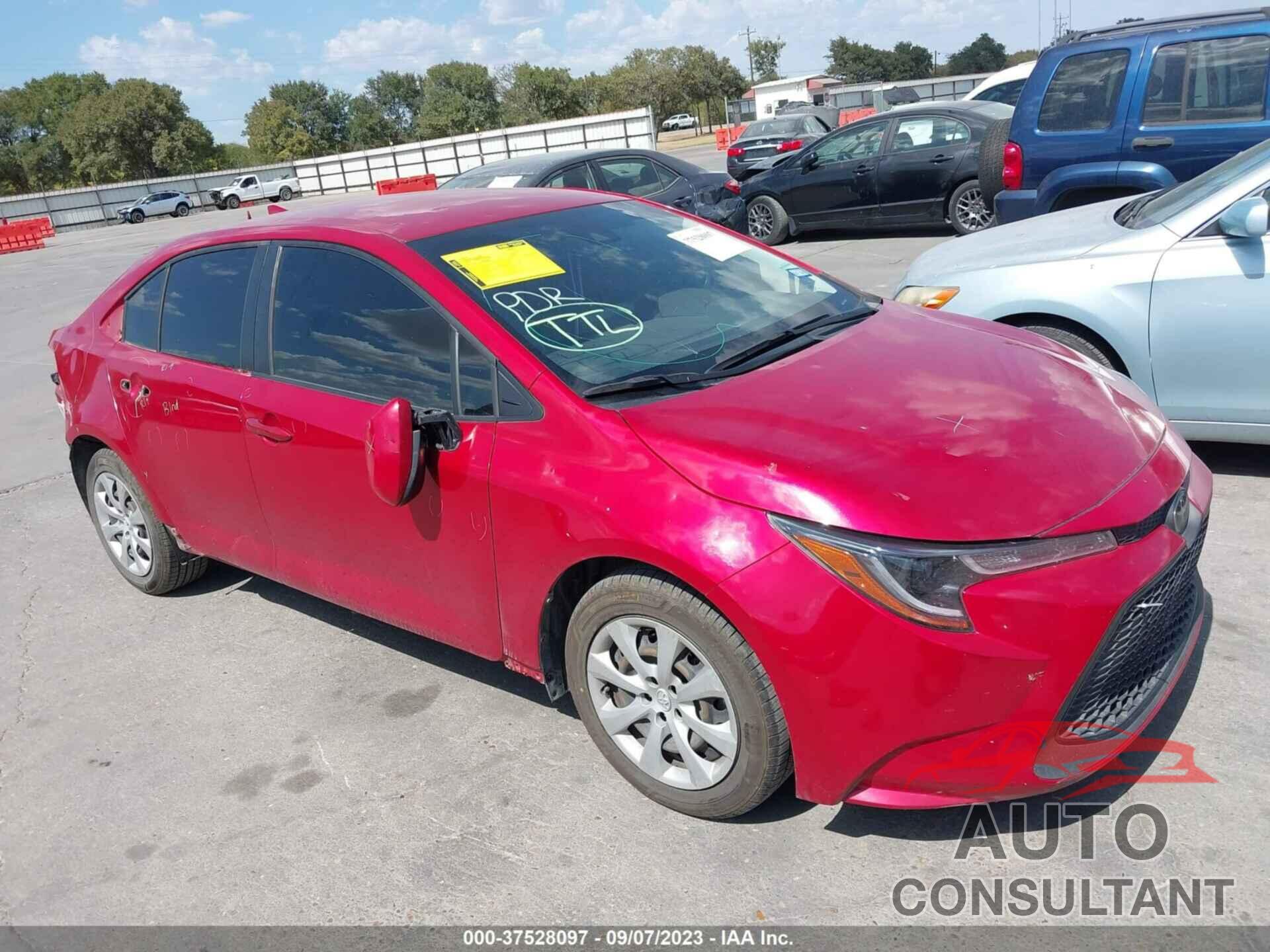 TOYOTA COROLLA 2020 - JTDEPRAE0LJ116829