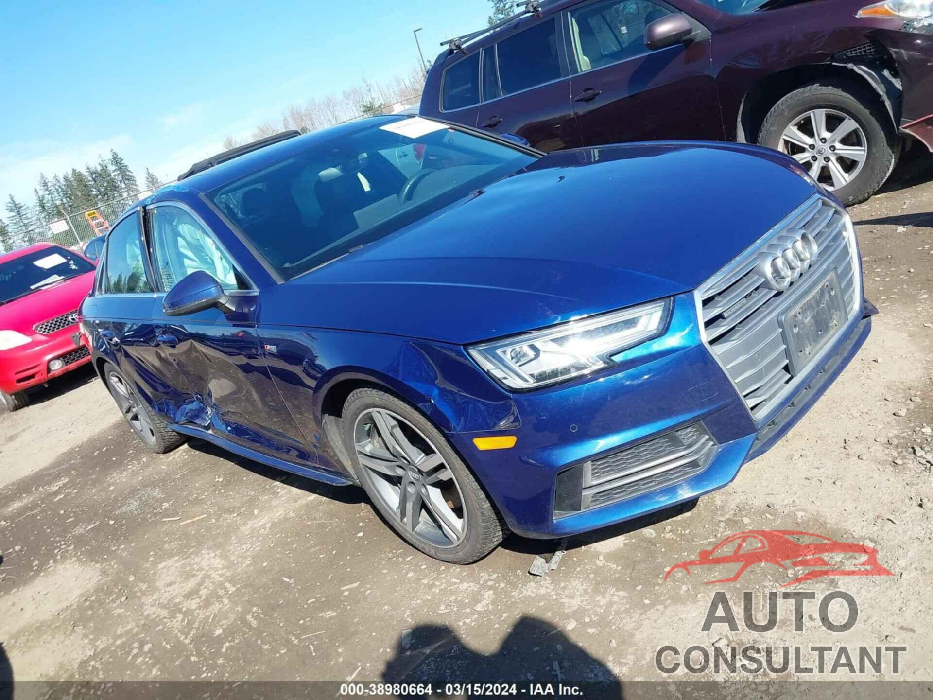 AUDI A4 2018 - WAUENAF42JA090638