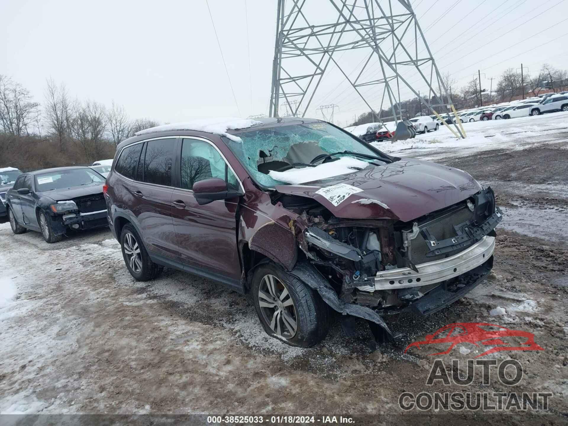 HONDA PILOT 2016 - 5FNYF6H36GB061657