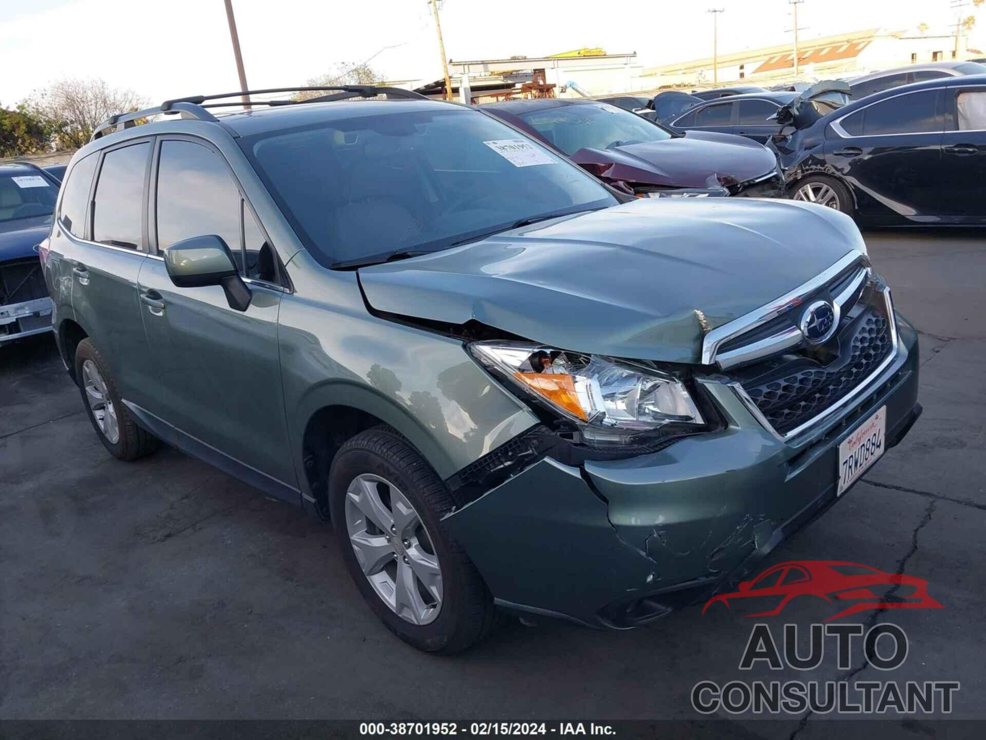 SUBARU FORESTER 2016 - JF2SJARC2GH510744