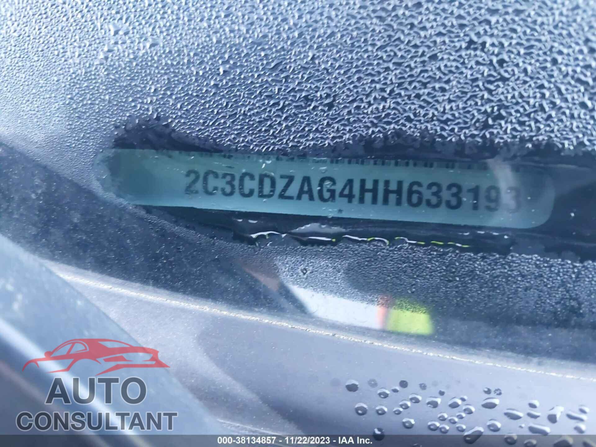 DODGE CHALLENGER 2017 - 2C3CDZAG4HH633193