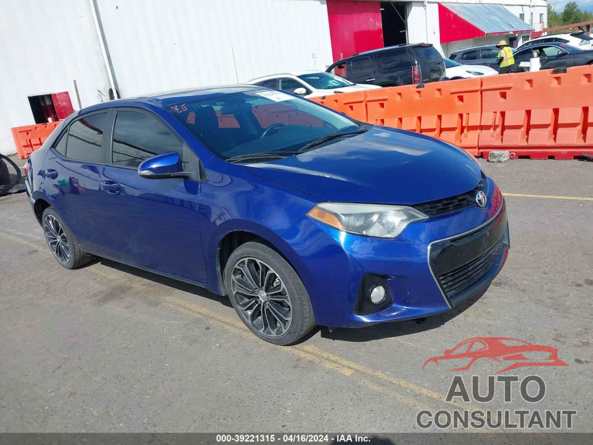 TOYOTA COROLLA 2016 - 2T1BURHE5GC681208