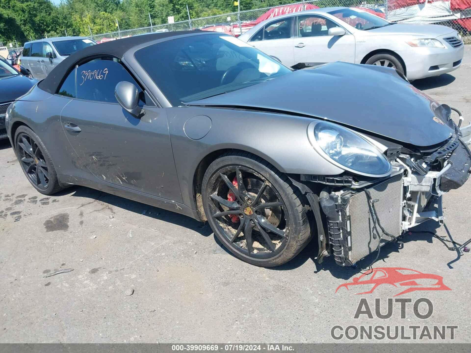 PORSCHE 911 2017 - WP0CA2A92HS142059