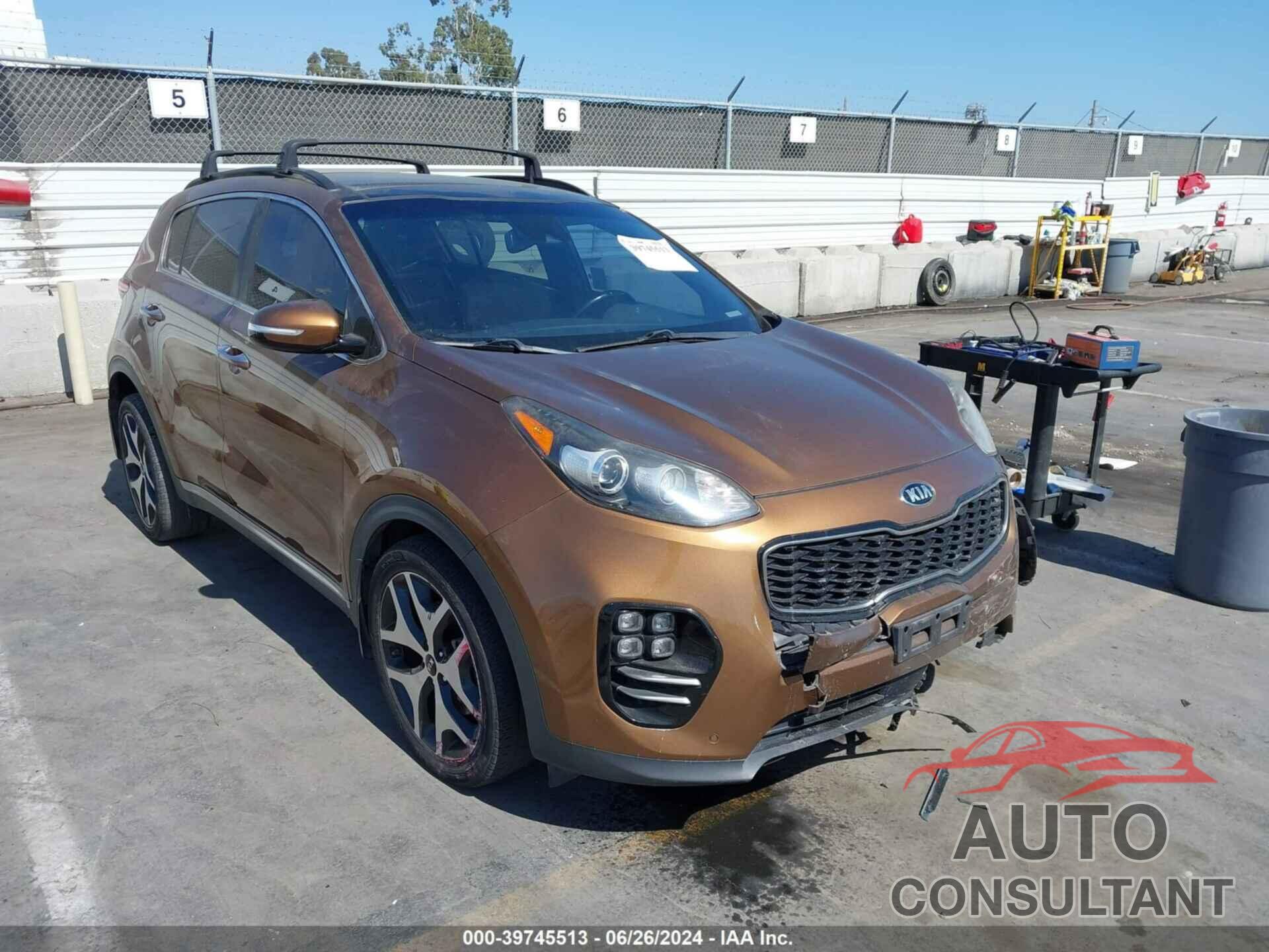 KIA SPORTAGE 2018 - KNDPR3A62J7378354