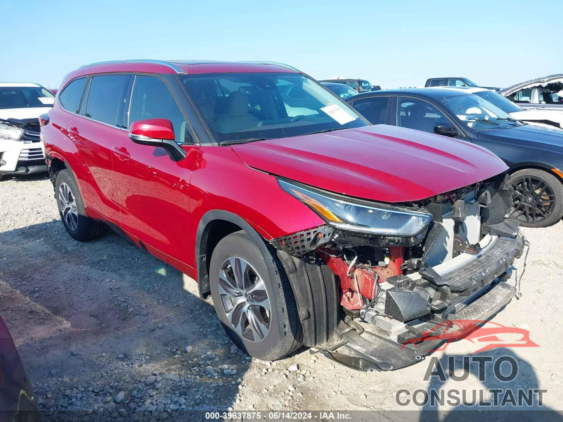 TOYOTA HIGHLANDER 2021 - 5TDGZRBH4MS138476