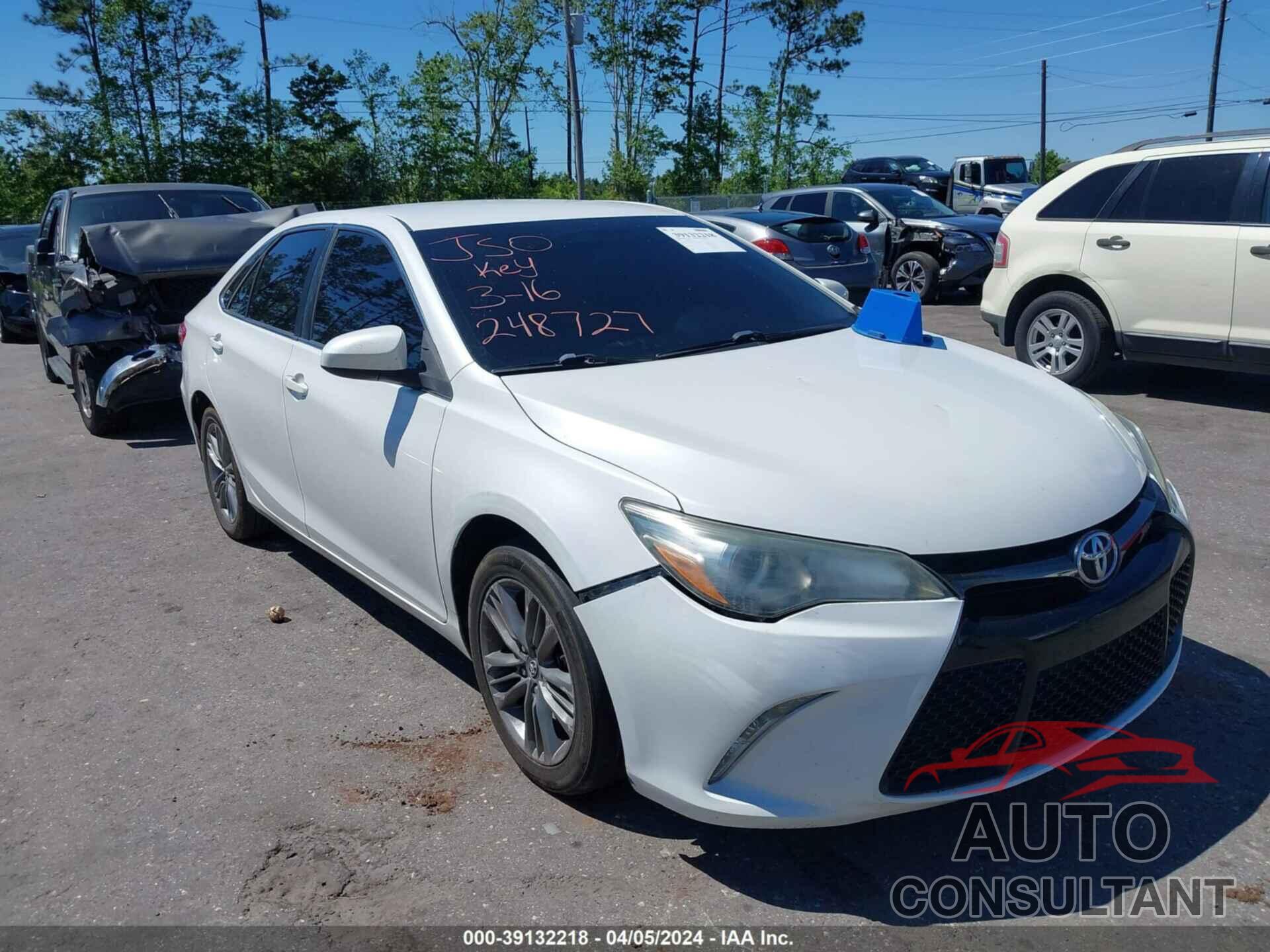 TOYOTA CAMRY 2016 - 4T1BF1FK8GU248727