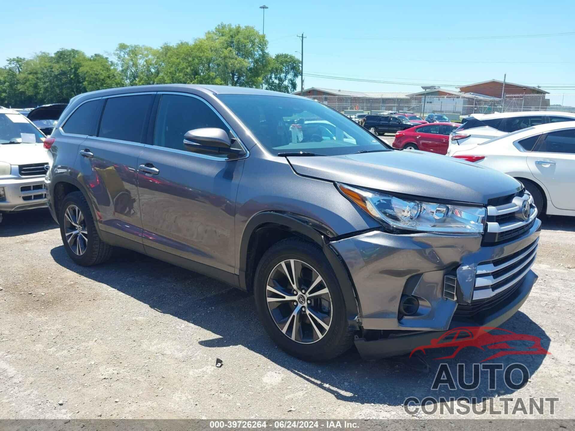 TOYOTA HIGHLANDER 2019 - 5TDZARFH6KS054926