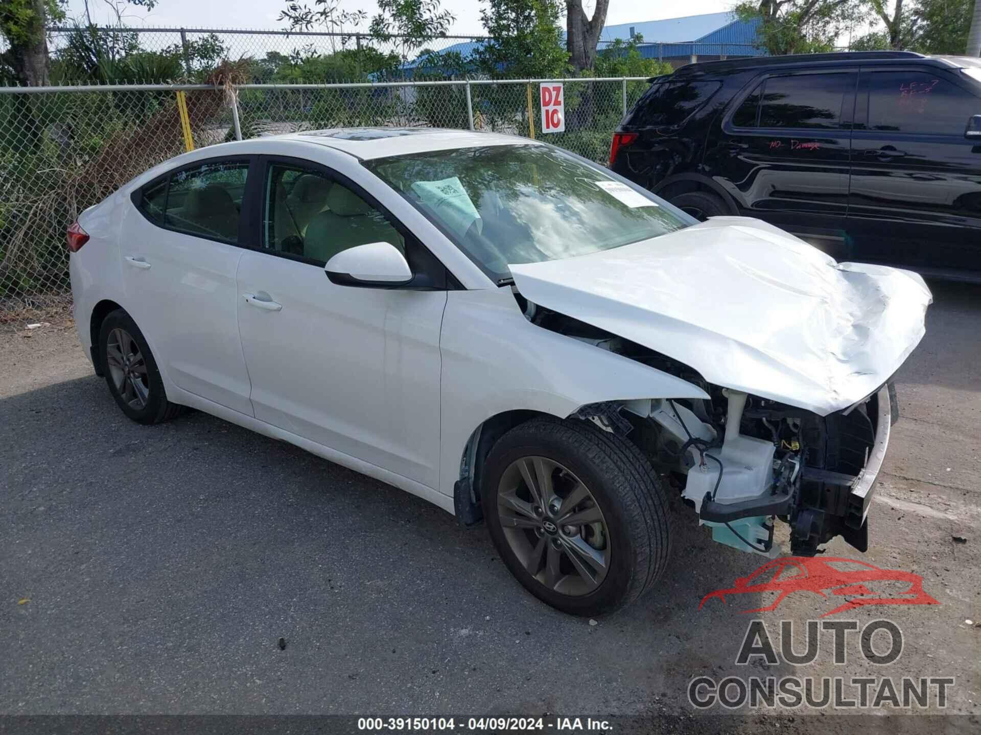 HYUNDAI ELANTRA 2018 - 5NPD84LF1JH338352