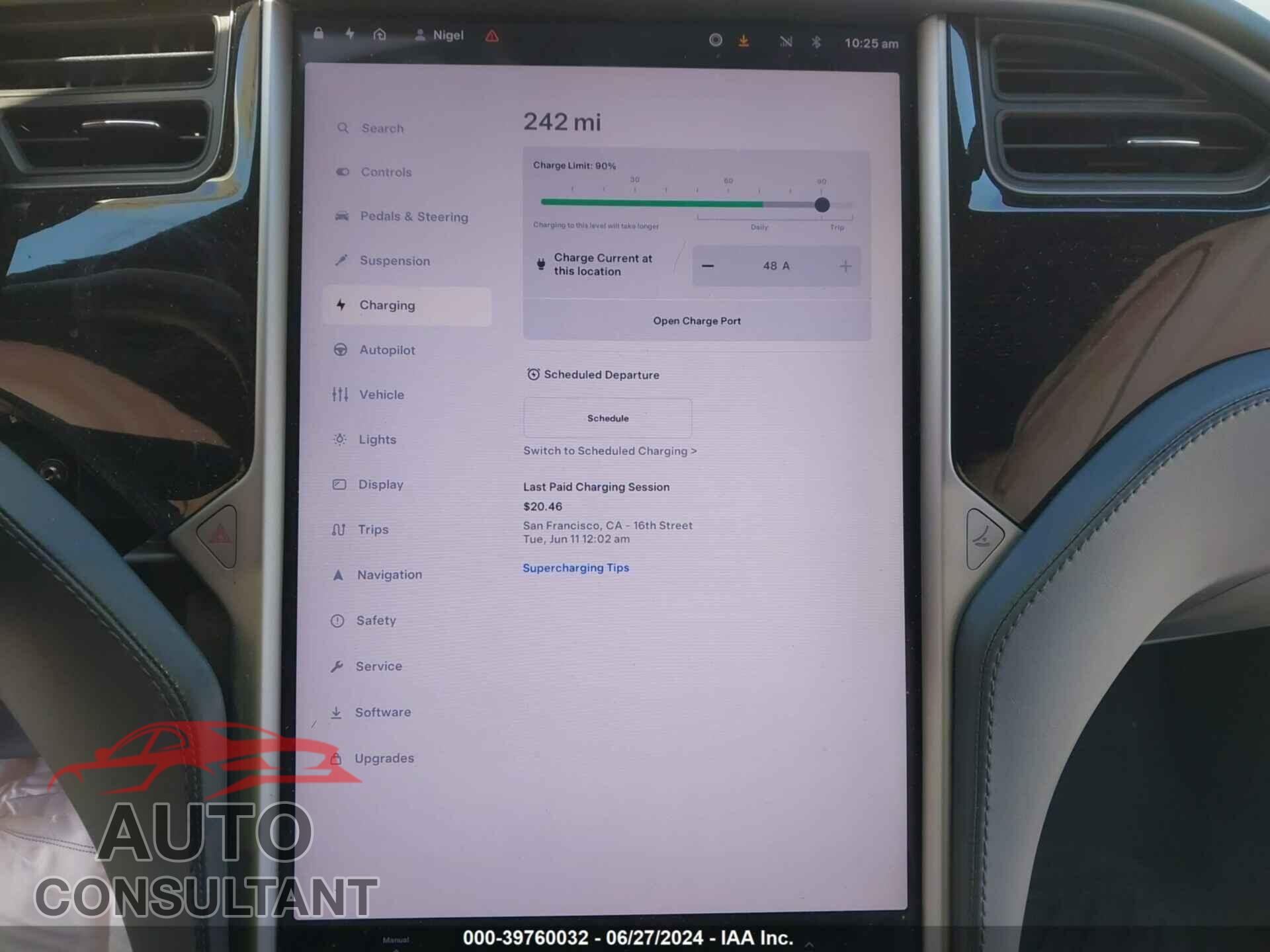 TESLA MODEL S 2019 - 5YJSA1E20KF347919