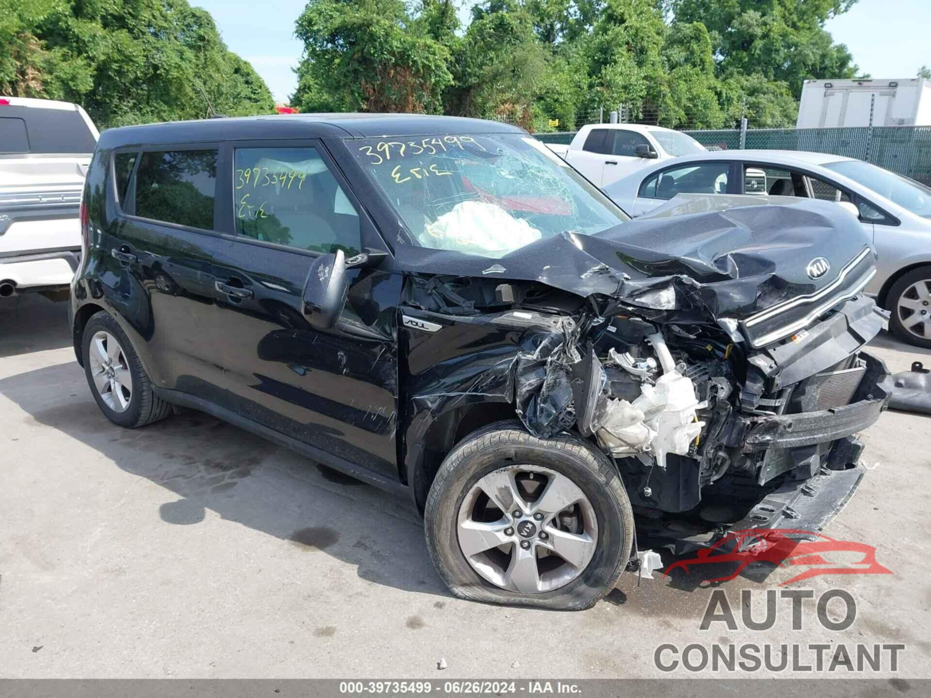 KIA SOUL 2019 - KNDJN2A22K7693200