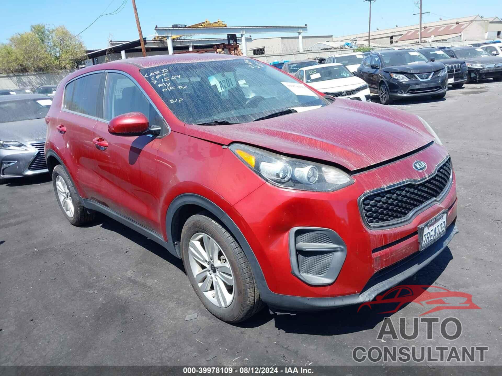 KIA SPORTAGE 2017 - KNDPM3ACXH7053644