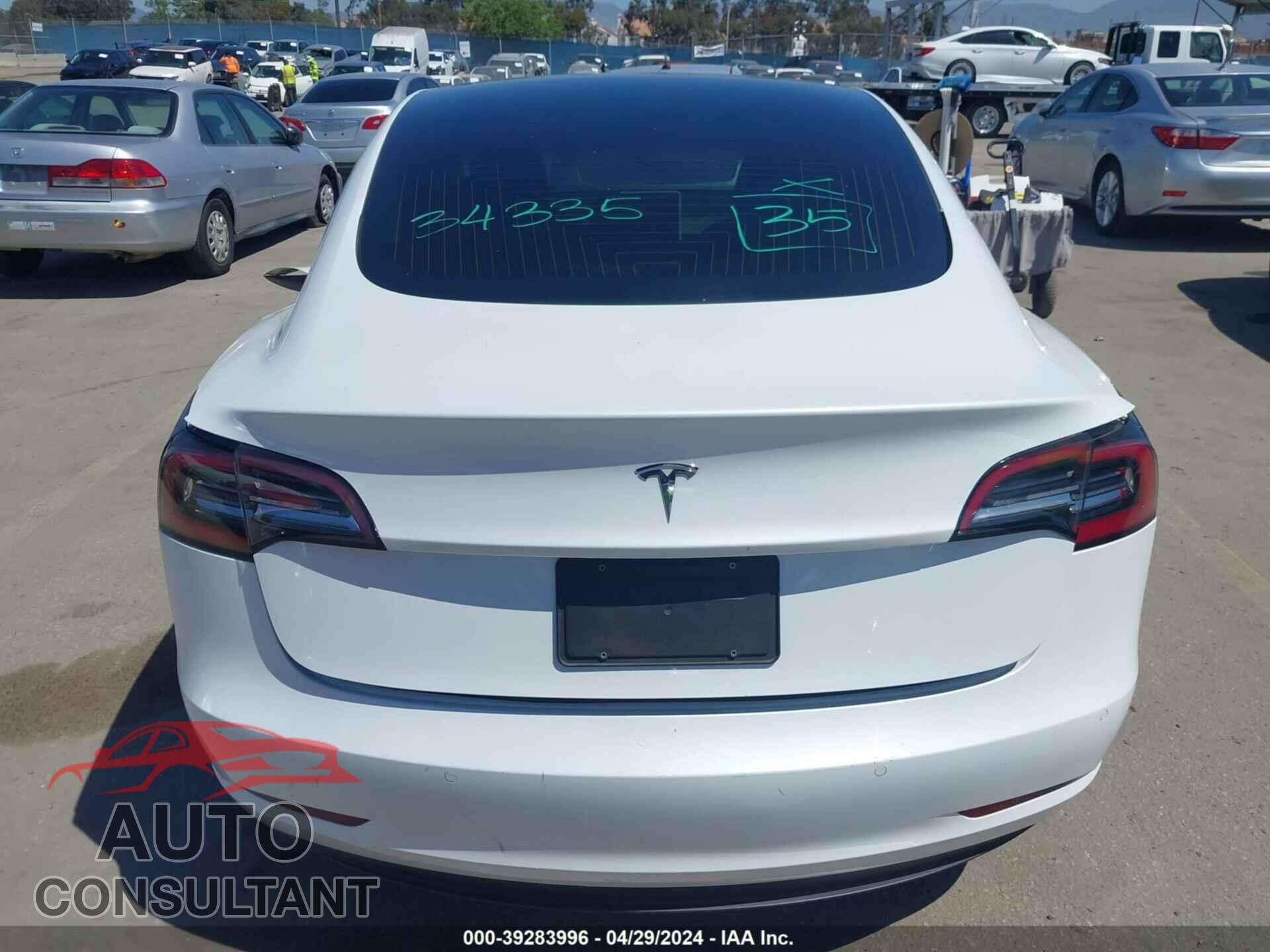 TESLA MODEL 3 2019 - 5YJ3E1EA4KF426591