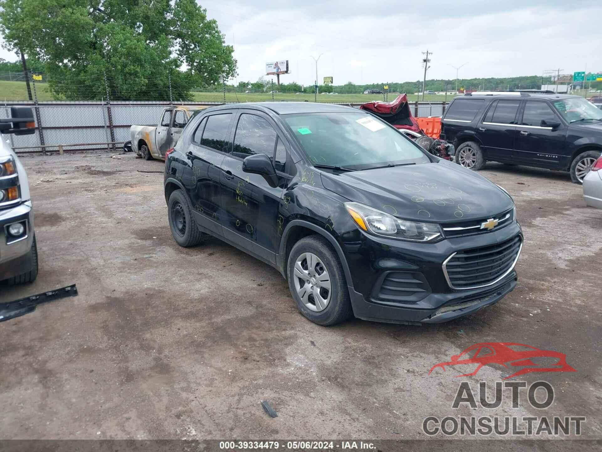 CHEVROLET TRAX 2017 - 3GNCJKSB3HL278479