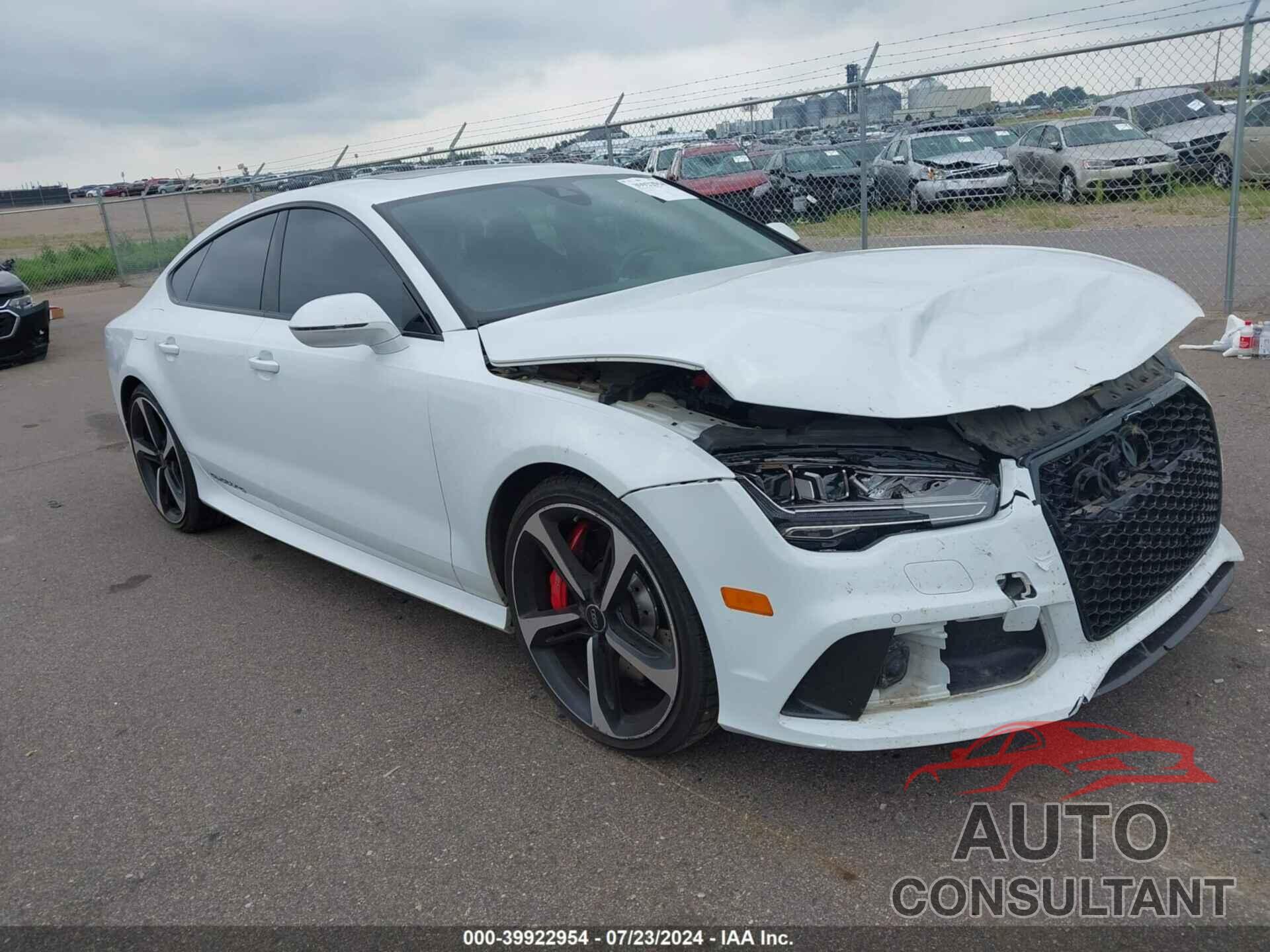 AUDI RS 7 2016 - WUAW2AFC5GN903918