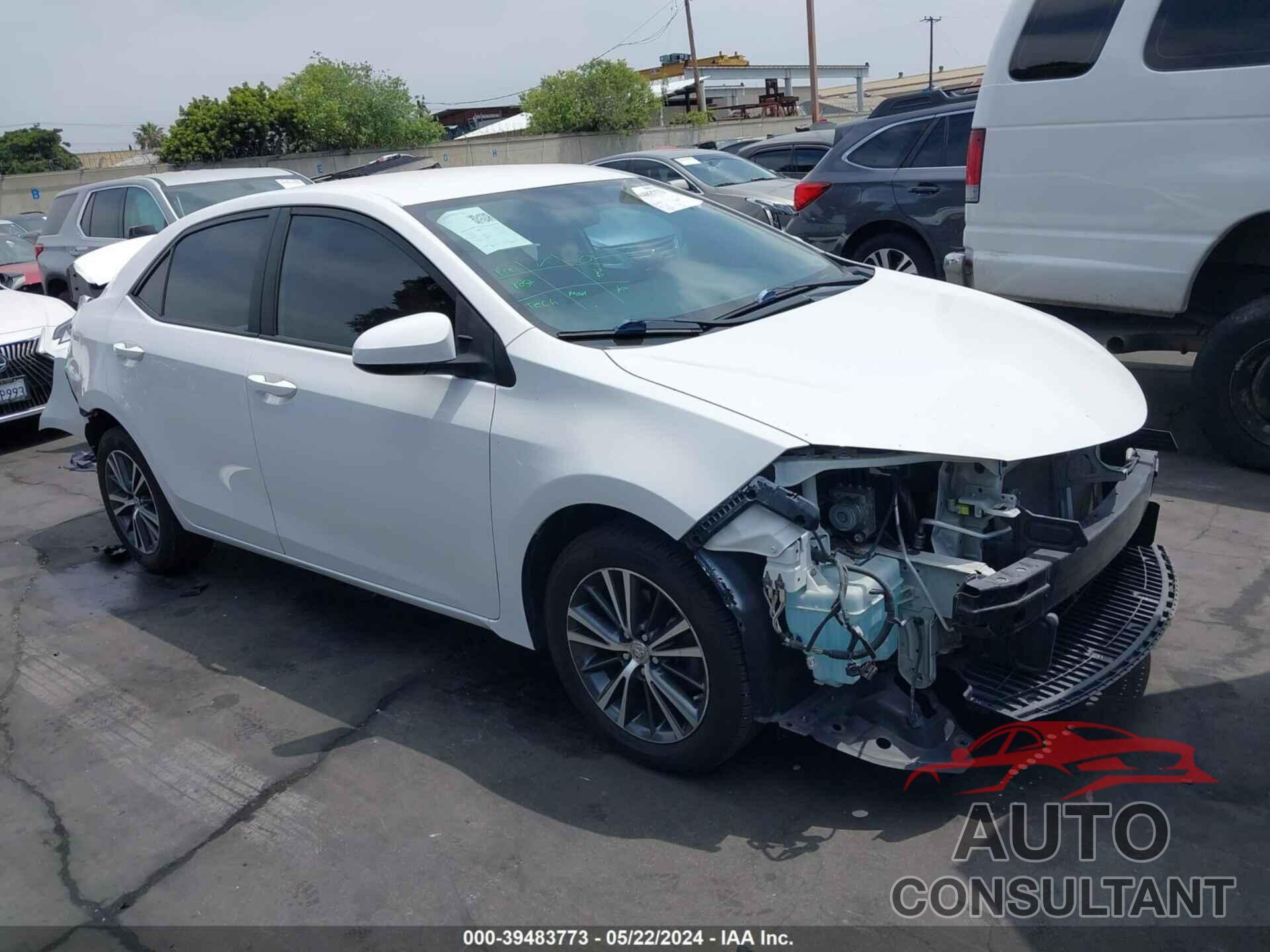 TOYOTA COROLLA 2016 - 5YFBURHE4GP476401