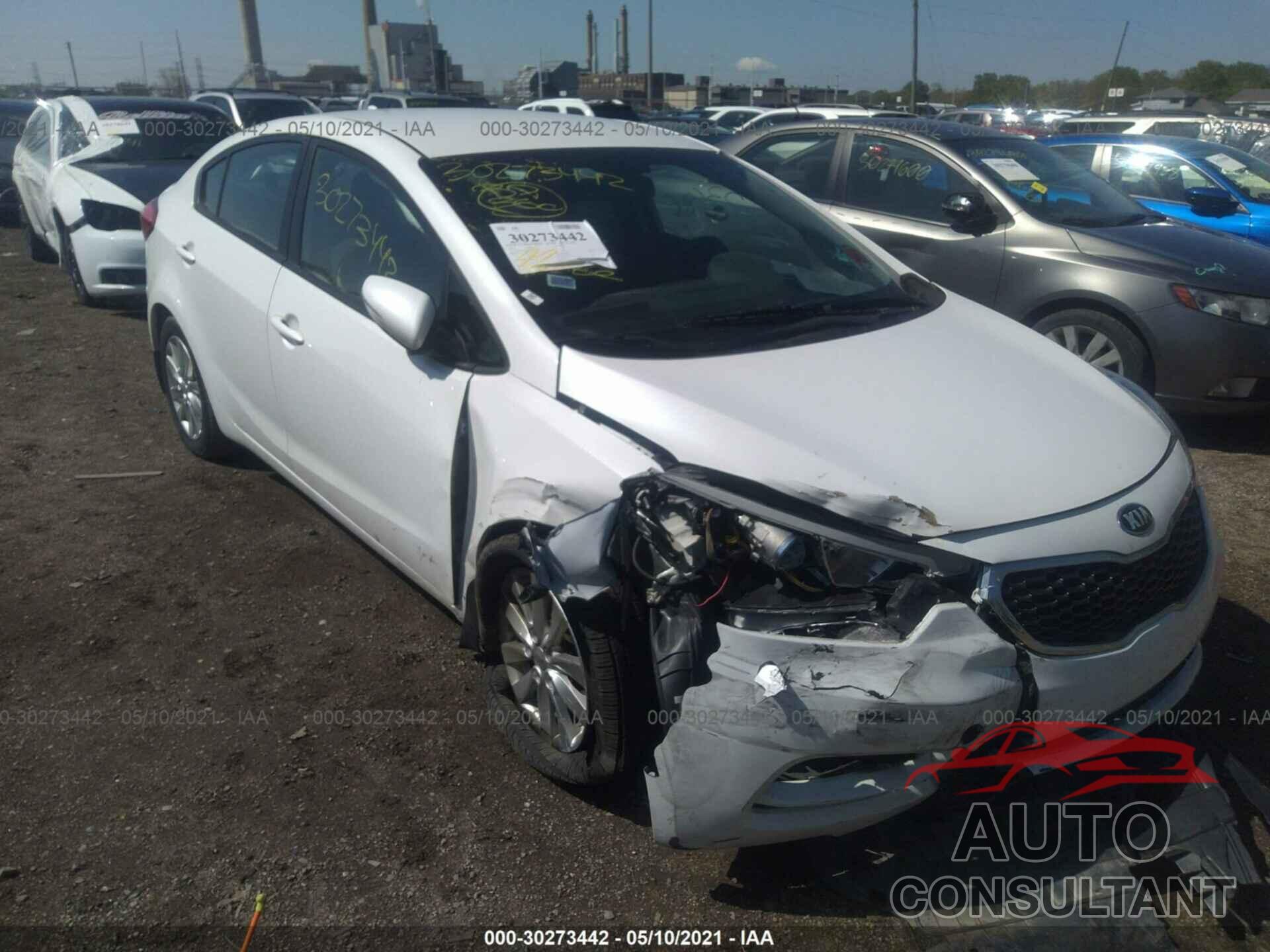 KIA FORTE 2016 - KNAFX4A6XG5491994