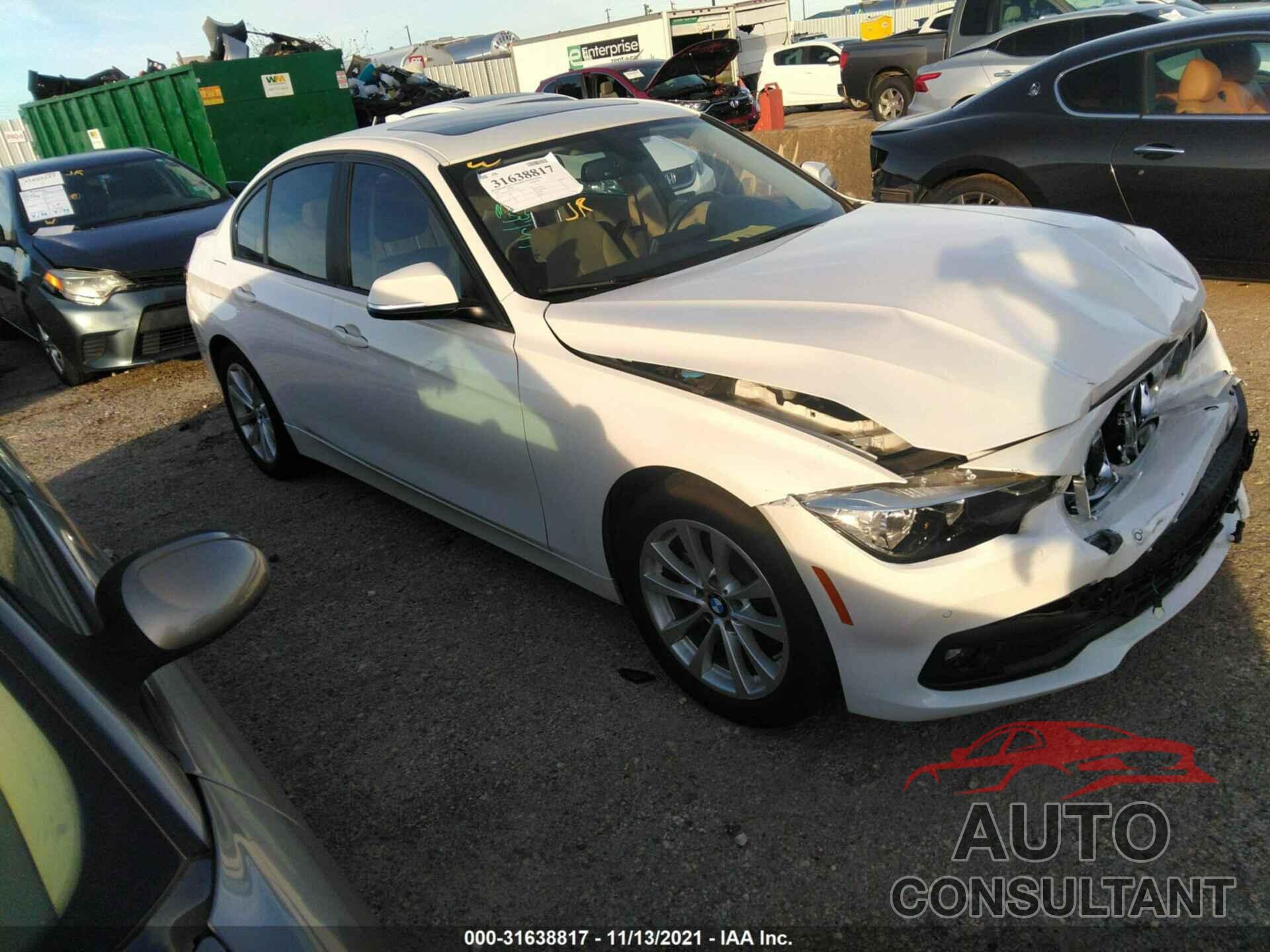 BMW 3 SERIES 2016 - WBA8E1G57GNU11191