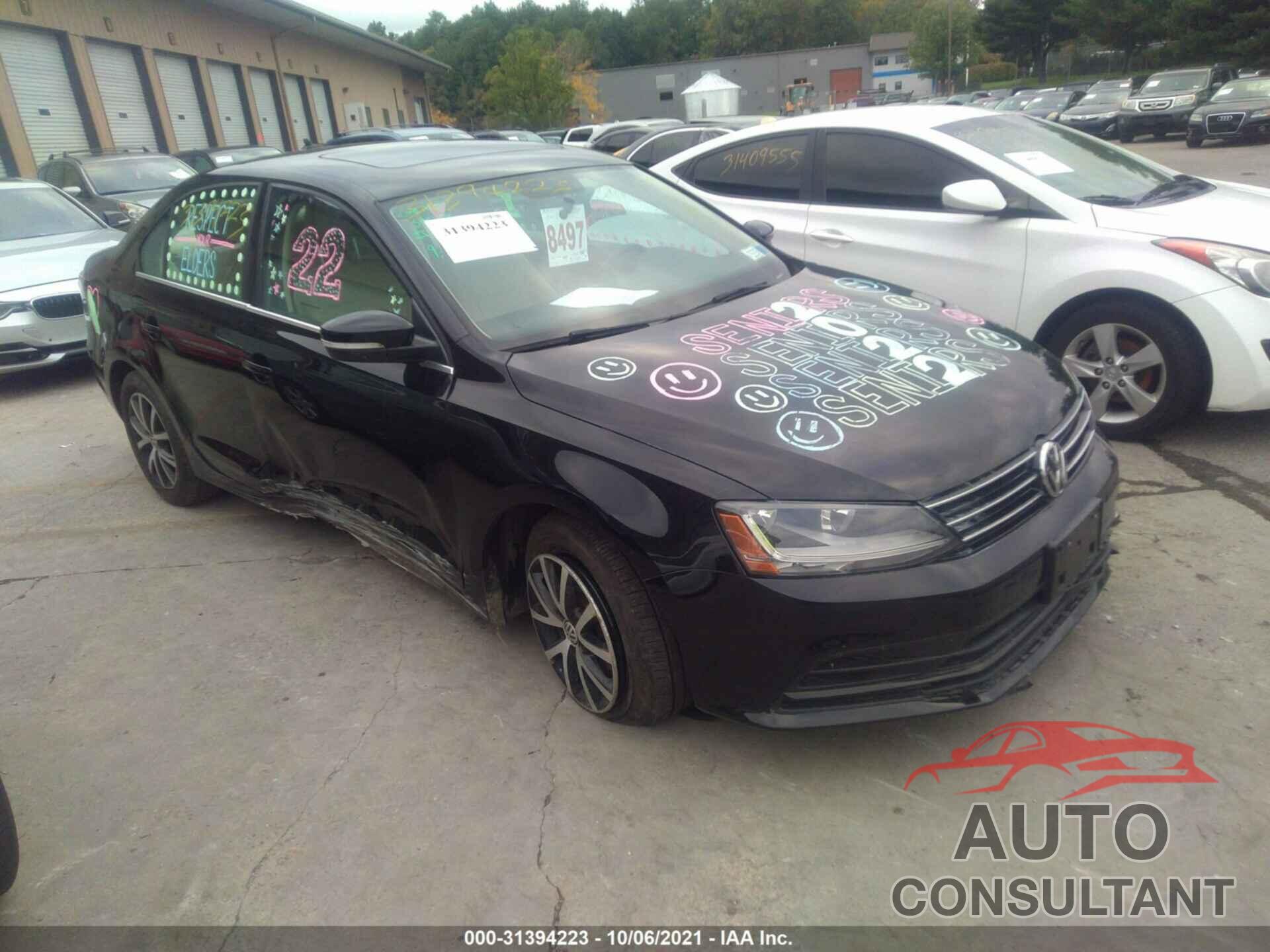 VOLKSWAGEN JETTA 2017 - 3VWDB7AJ1HM370553