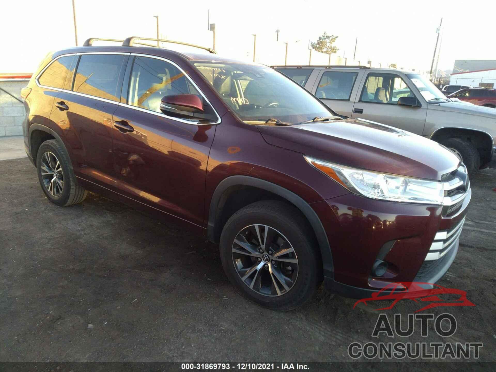 TOYOTA HIGHLANDER 2017 - 5TDZZRFH4HS210544