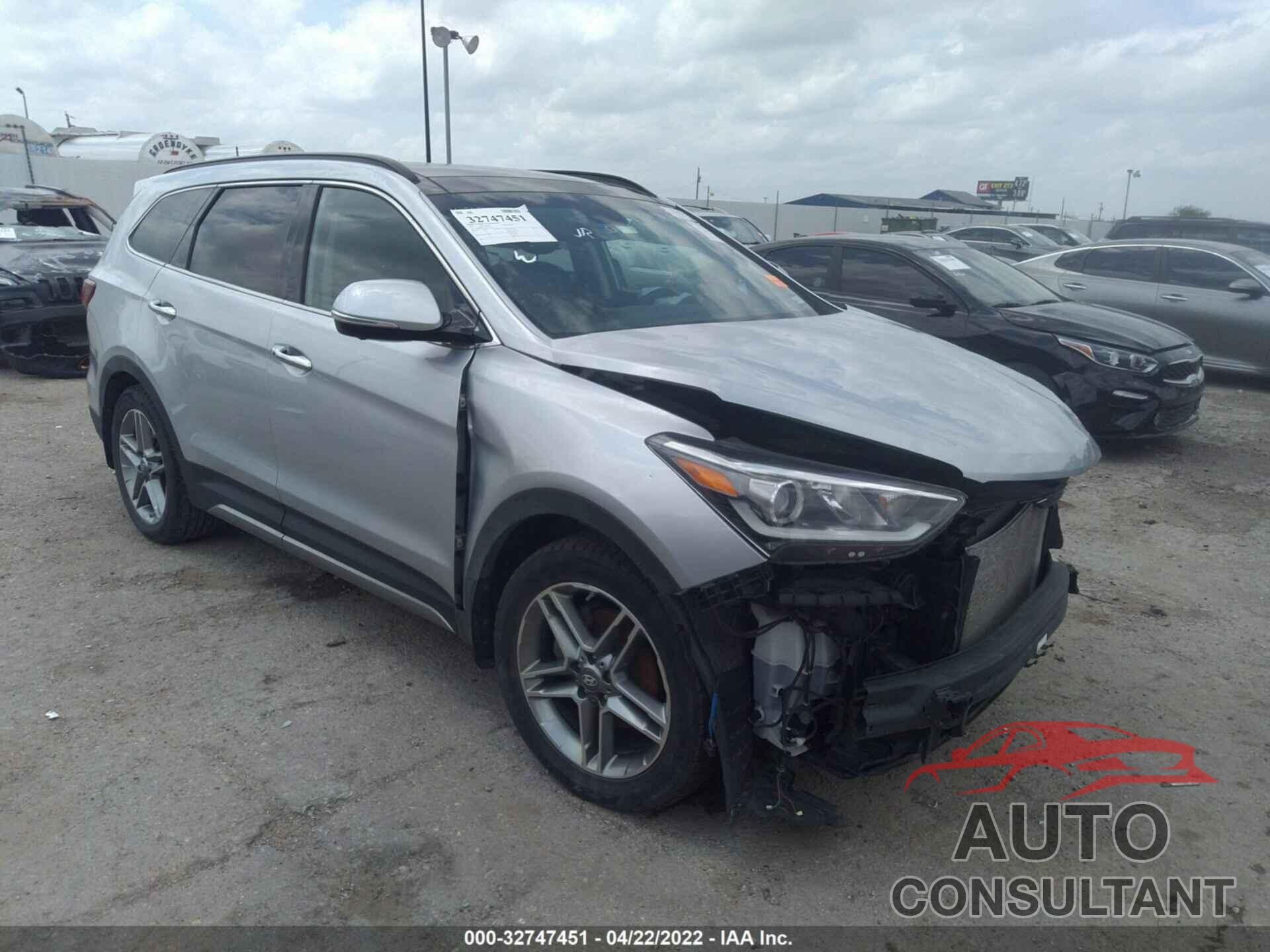 HYUNDAI SANTA FE 2017 - KM8SRDHF5HU245729