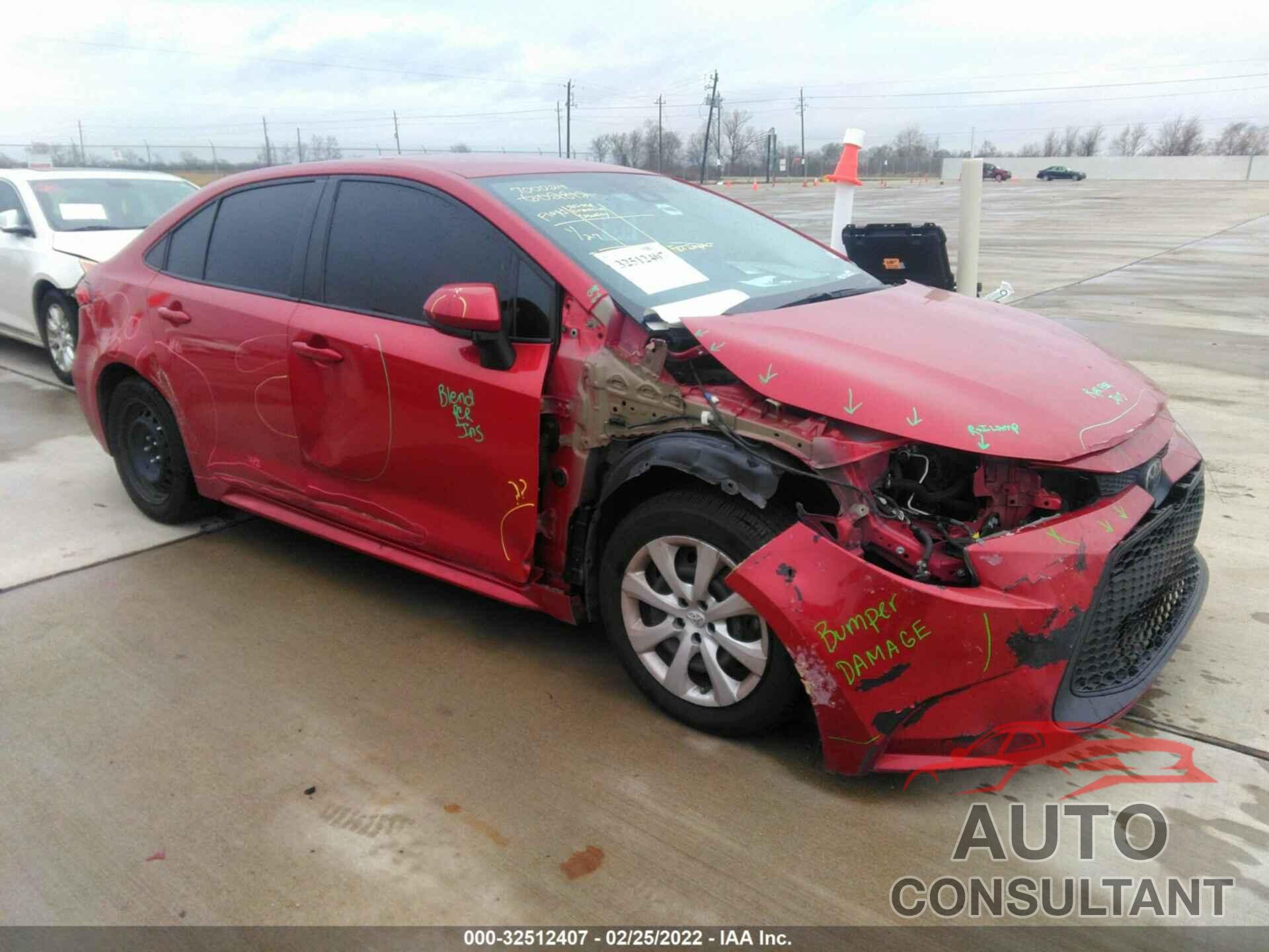 TOYOTA COROLLA 2020 - 5YFEPRAEXLP060362