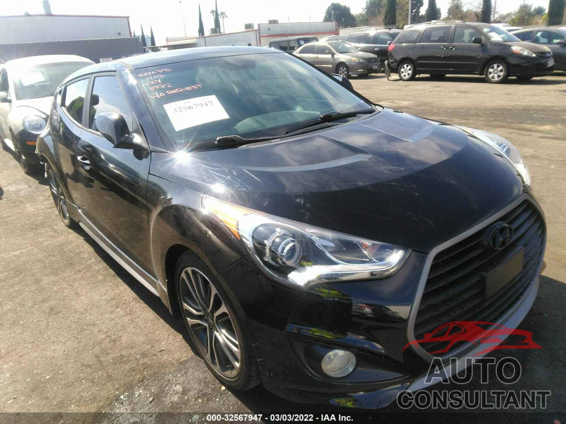 HYUNDAI VELOSTER 2016 - KMHTC6AE8GU255723