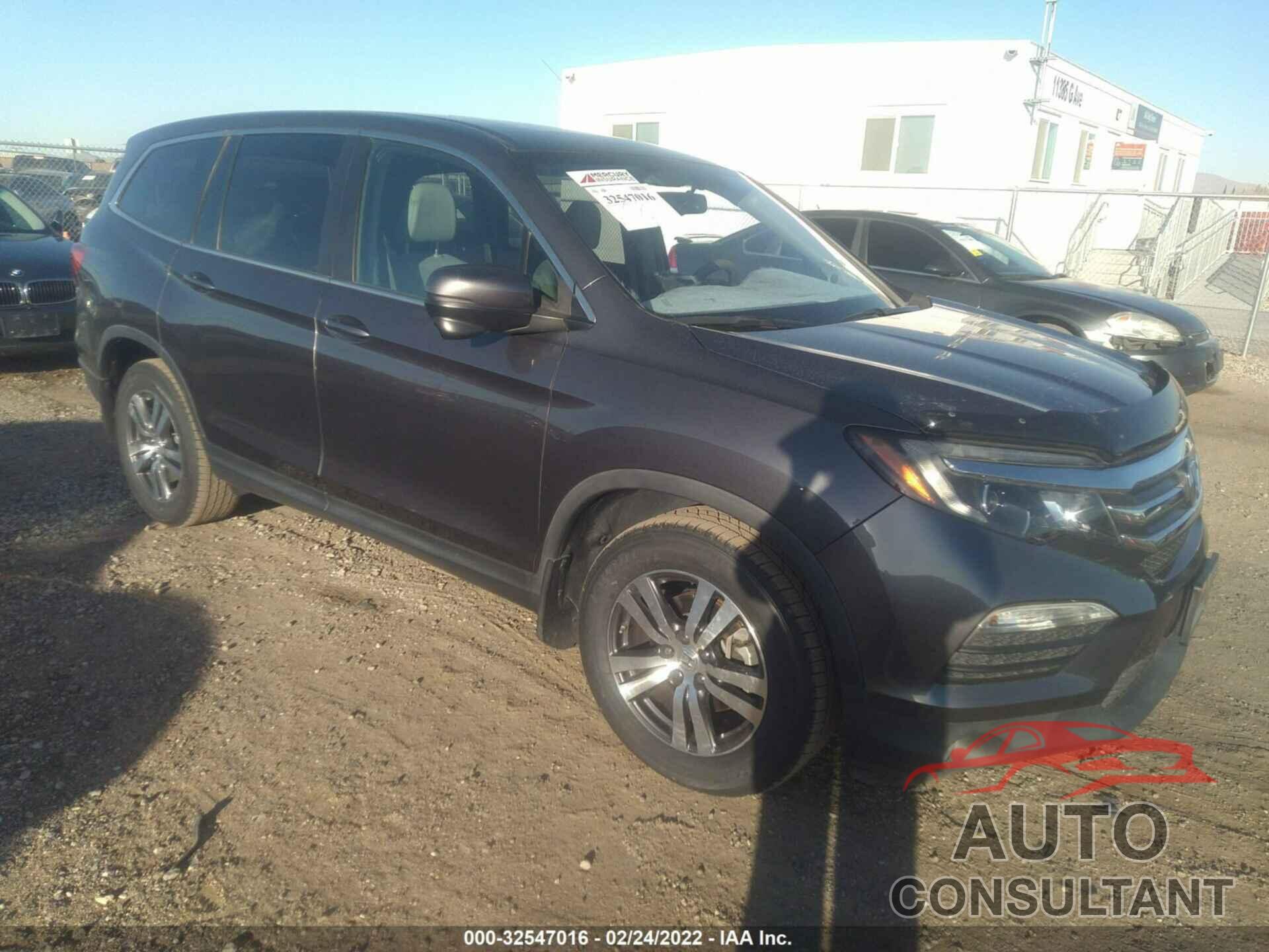 HONDA PILOT 2017 - 5FNYF6H71HB014220