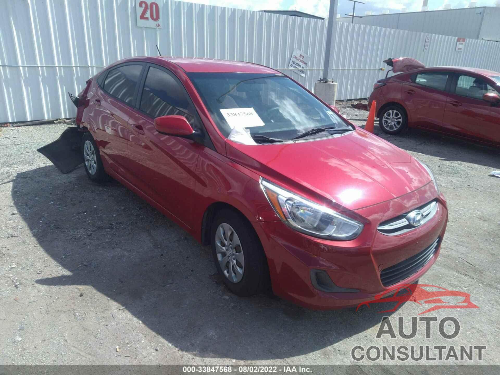 HYUNDAI ACCENT 2016 - KMHCT4AE4GU062277