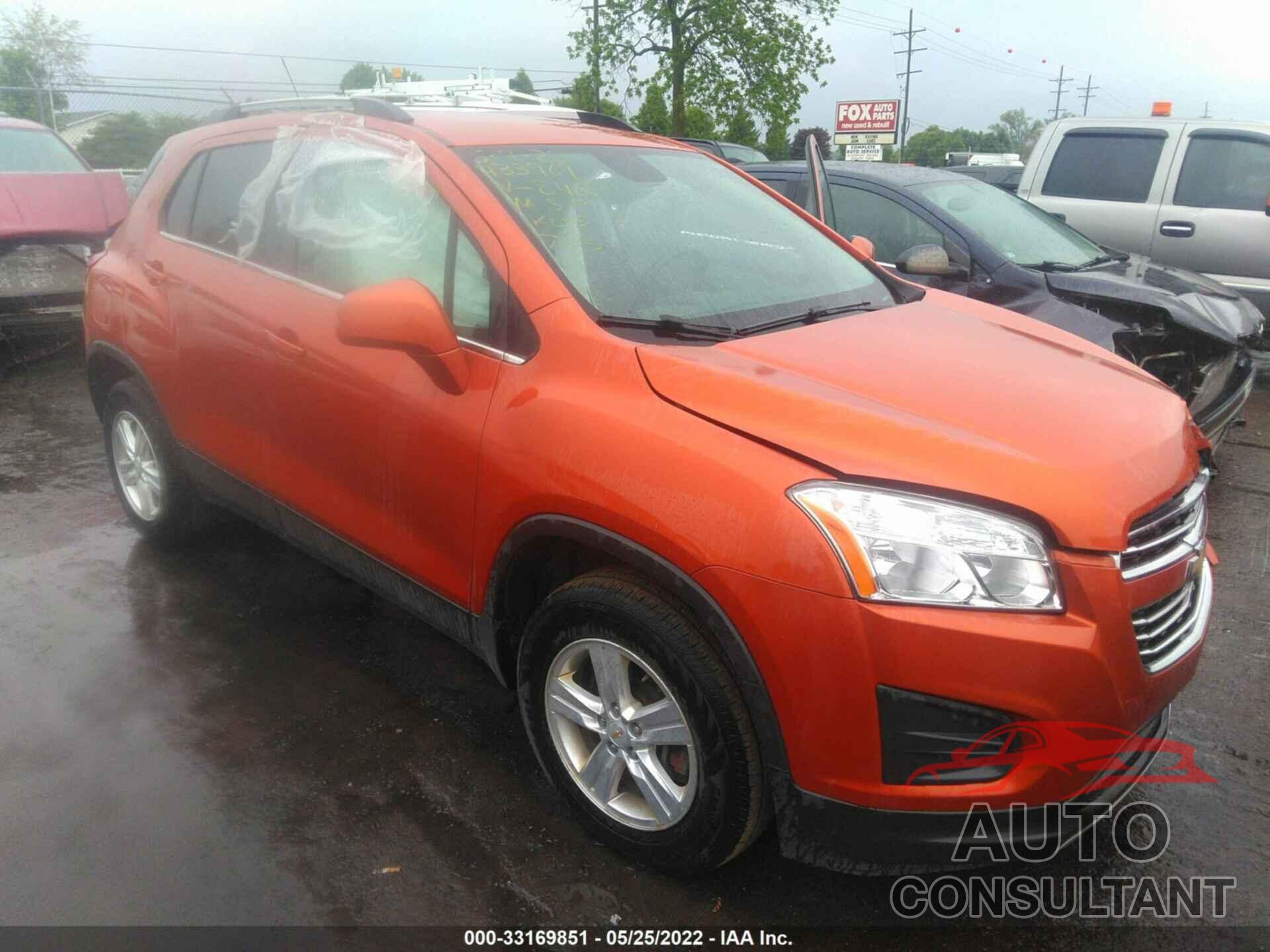 CHEVROLET TRAX 2016 - KL7CJPSB8GB548468