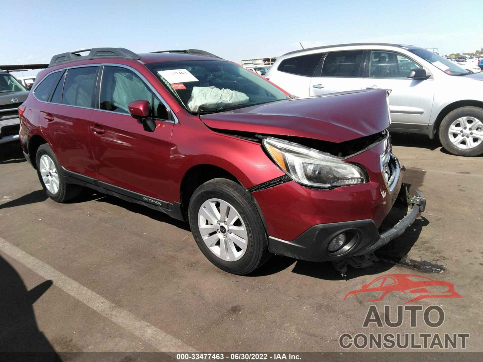 SUBARU OUTBACK 2016 - 4S4BSBFC8G3301197
