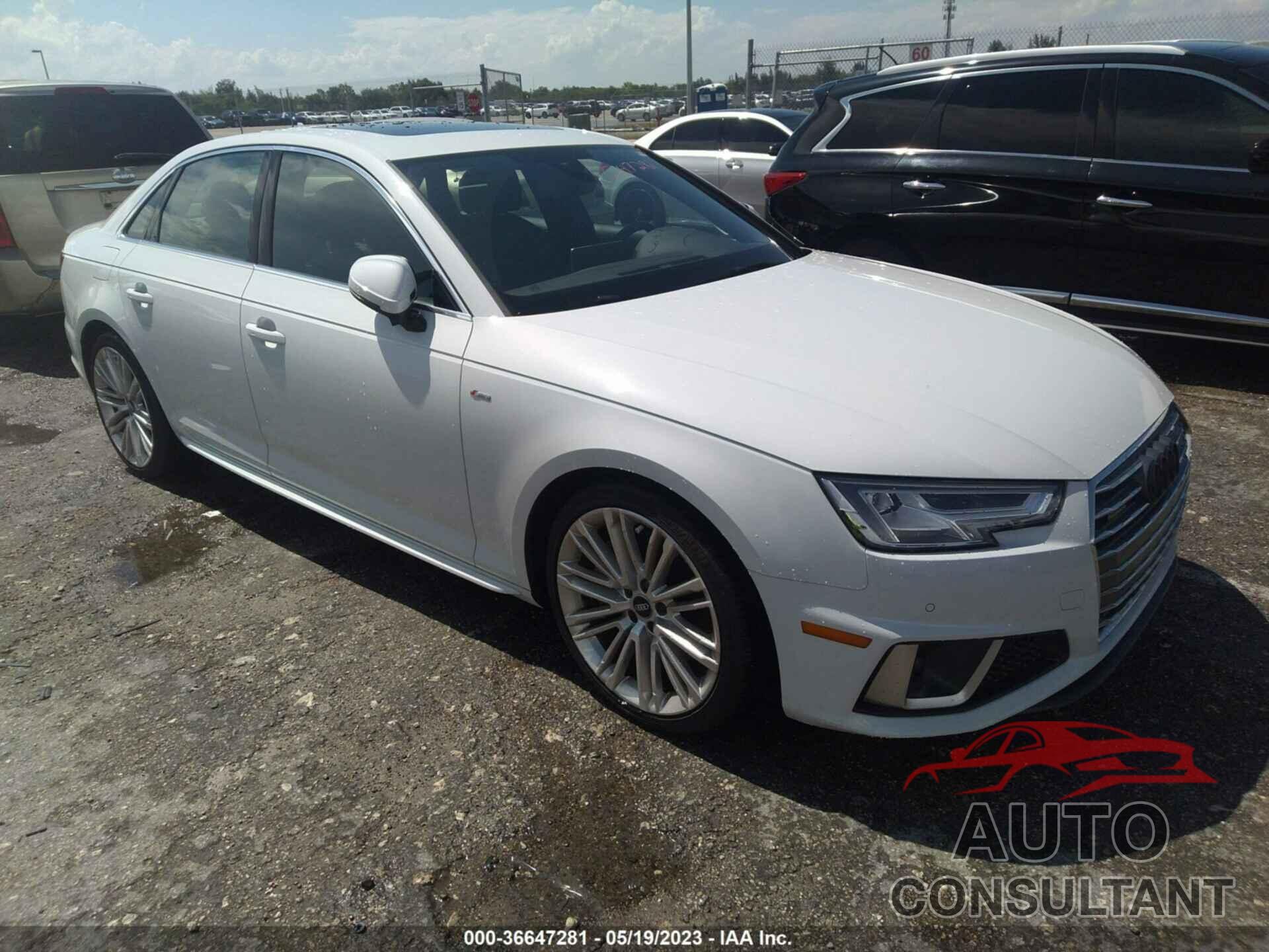 AUDI A4 2019 - WAUENAF45KA035697