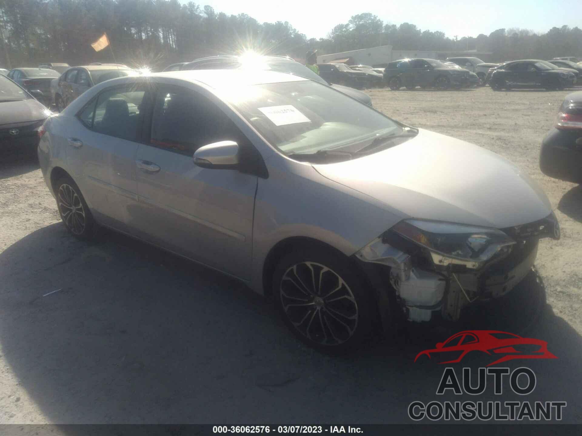 TOYOTA COROLLA 2015 - 2T1BURHEXFC466082