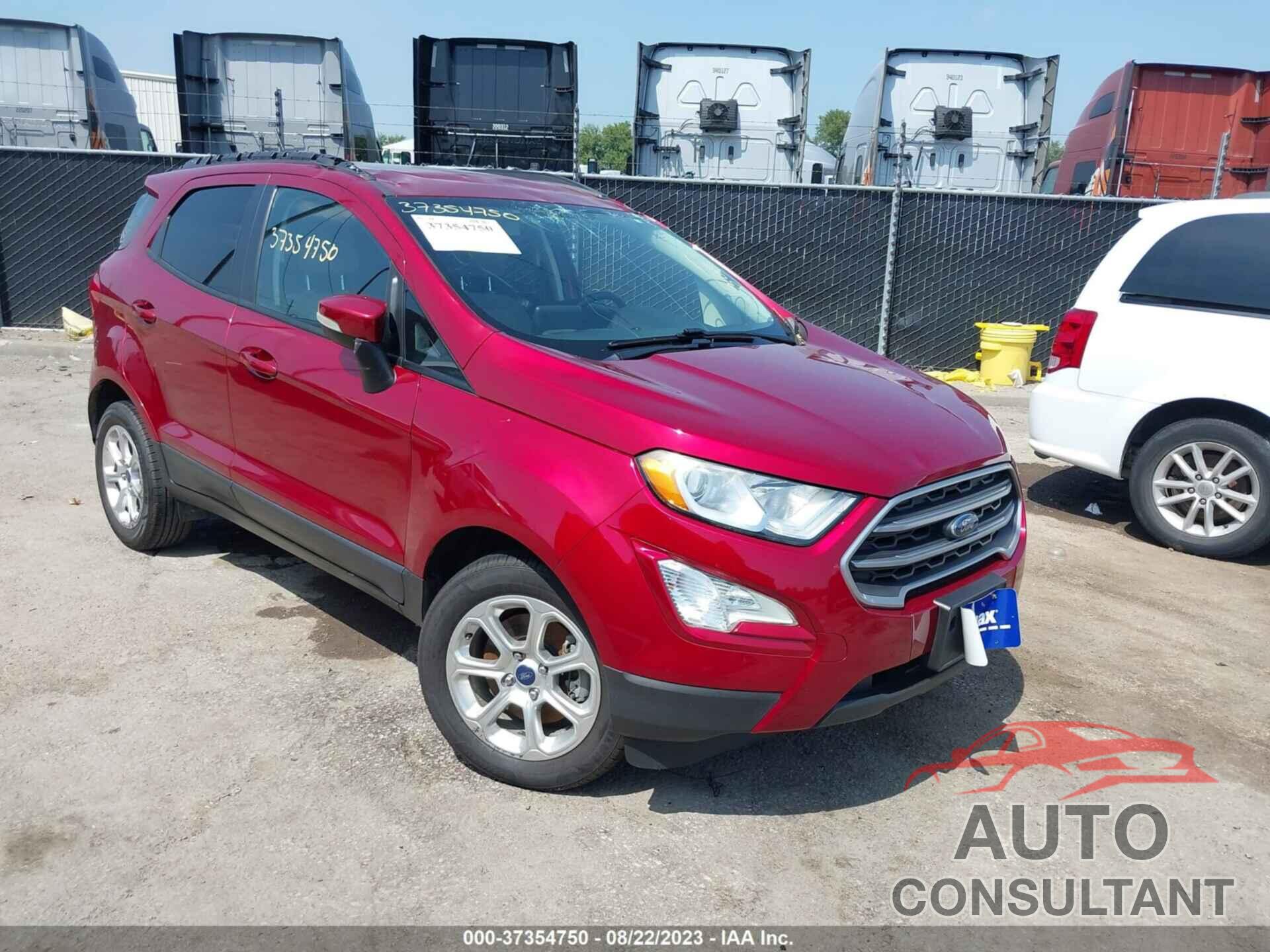 FORD ECOSPORT 2018 - MAJ3P1TE0JC166675