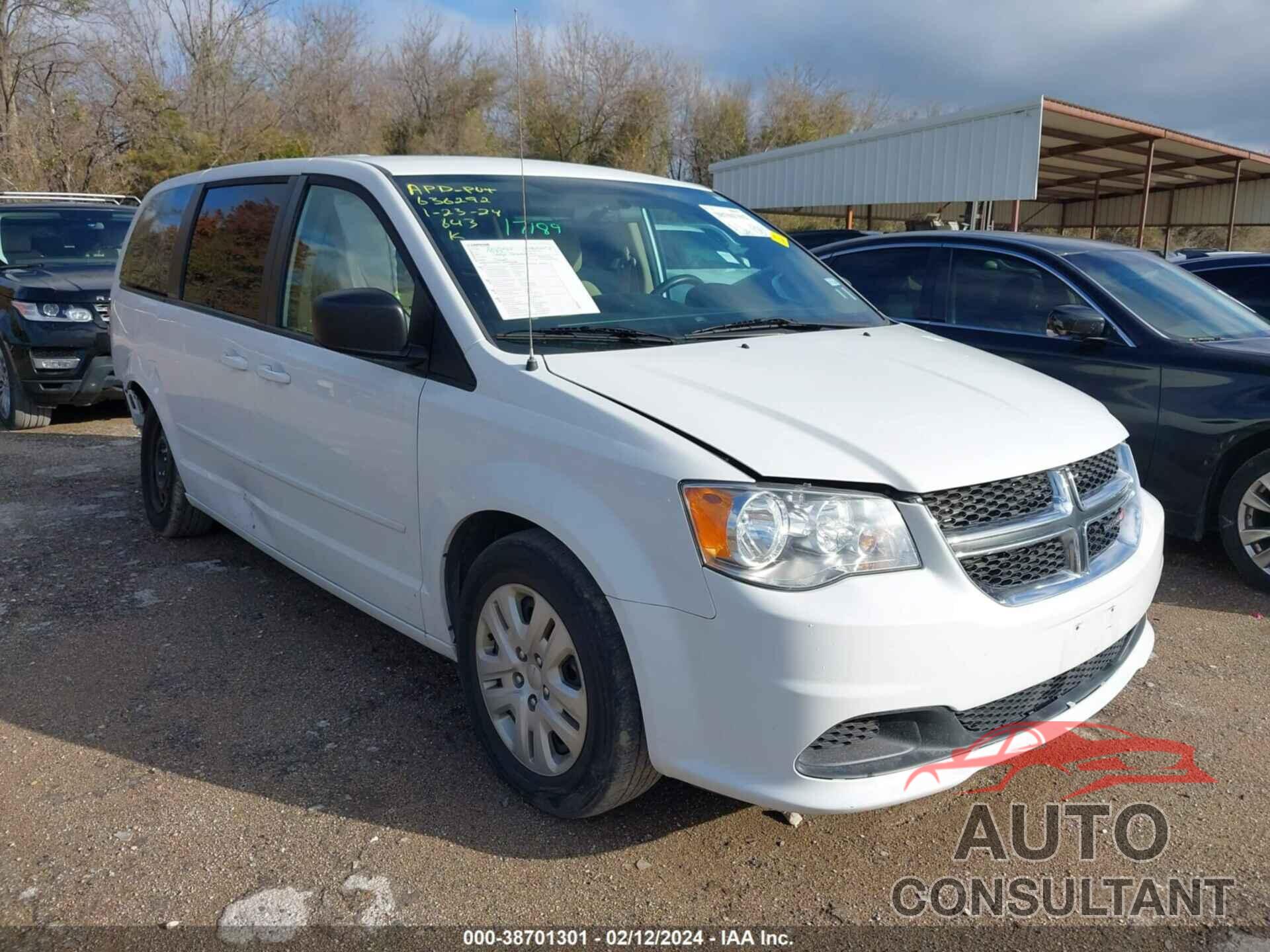 DODGE GRAND CARAVAN 2016 - 2C4RDGBG5GR224377