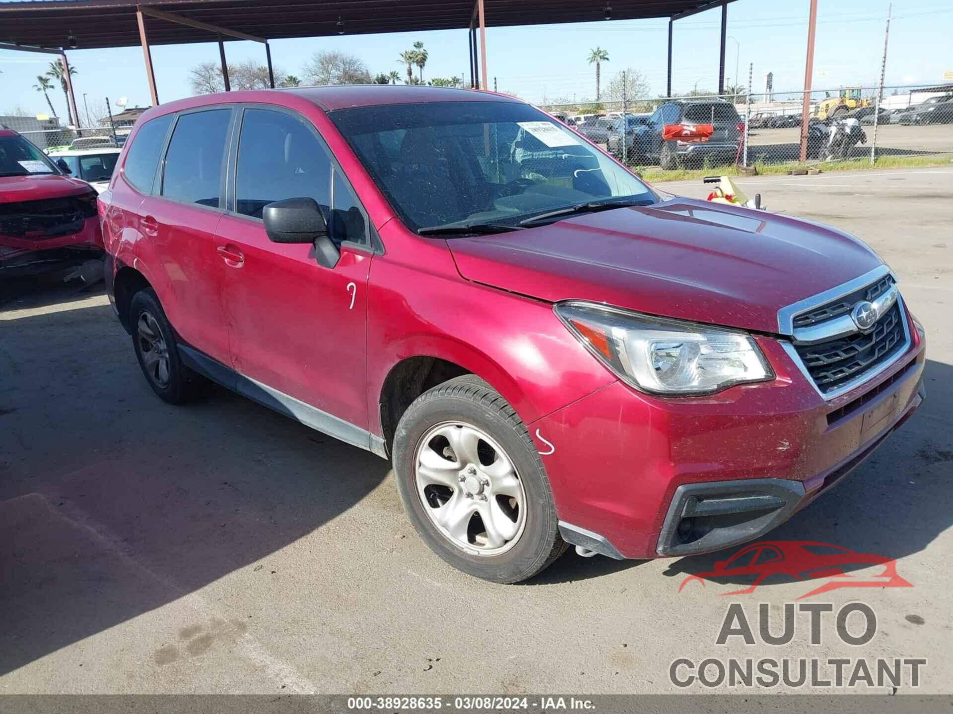 SUBARU FORESTER 2017 - JF2SJAACXHG457309