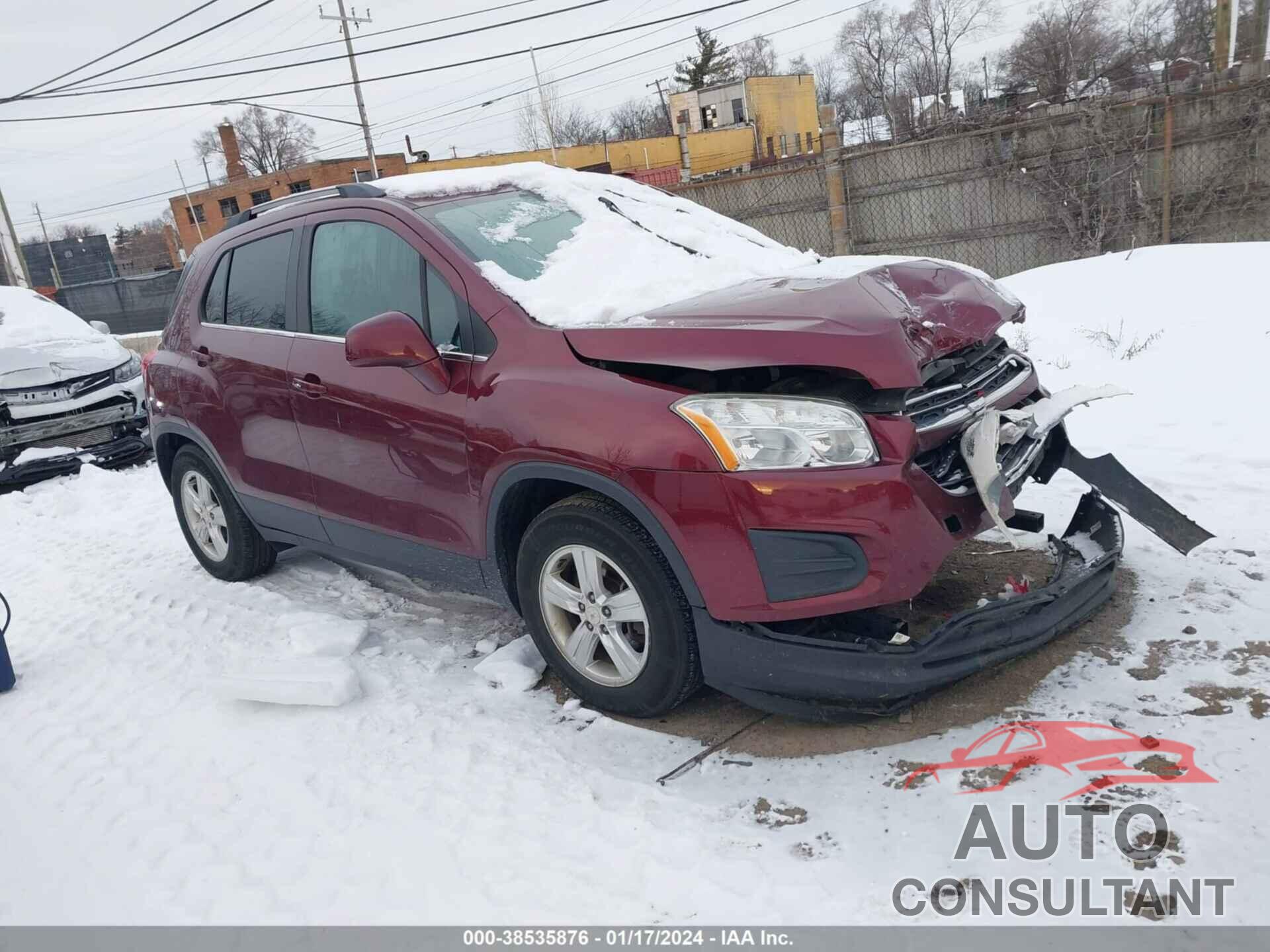 CHEVROLET TRAX 2016 - 3GNCJLSB1GL265511