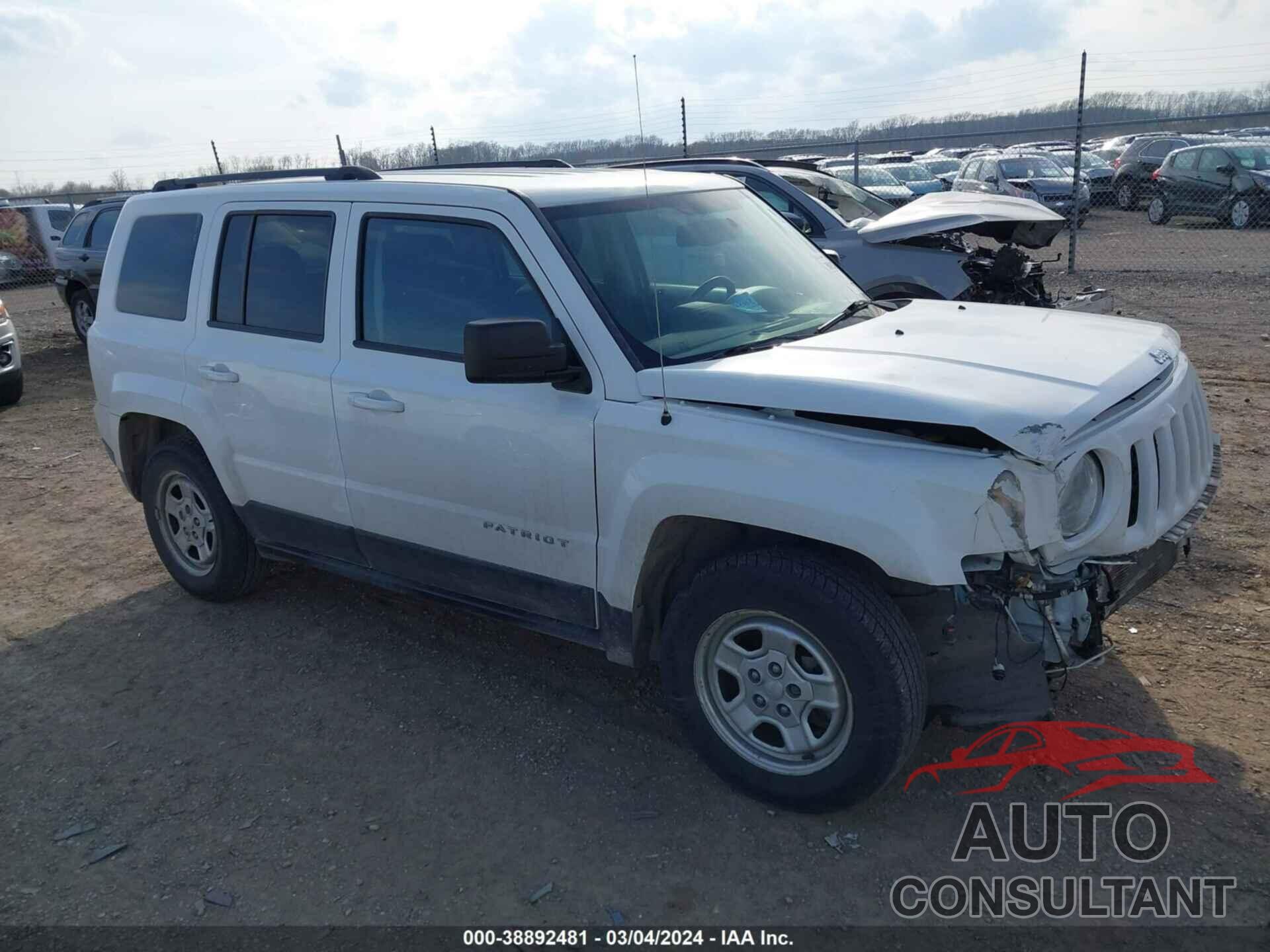 JEEP PATRIOT 2017 - 1C4NJPBBXHD103974