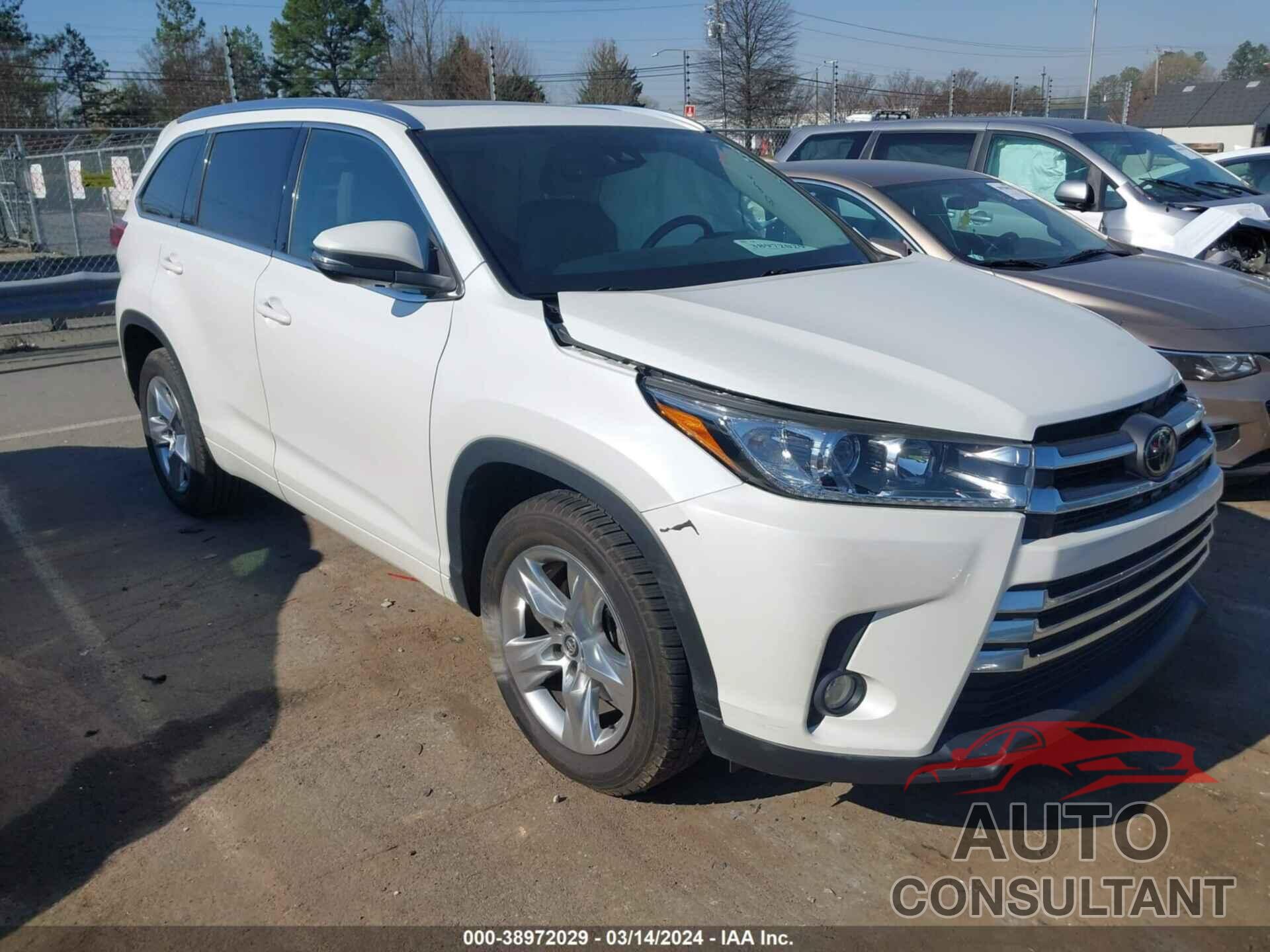 TOYOTA HIGHLANDER 2017 - 5TDYZRFH8HS232591