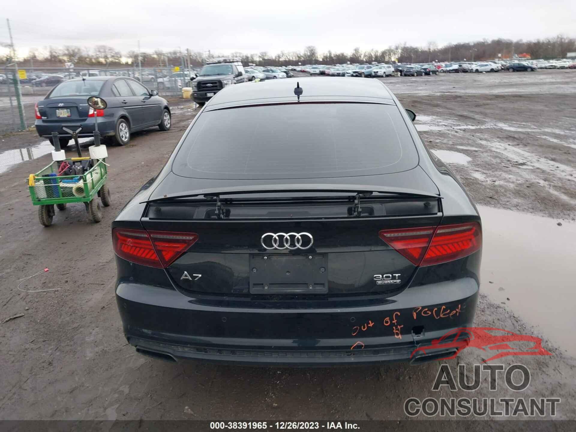 AUDI A7 2016 - WAU2GAFC4GN172473