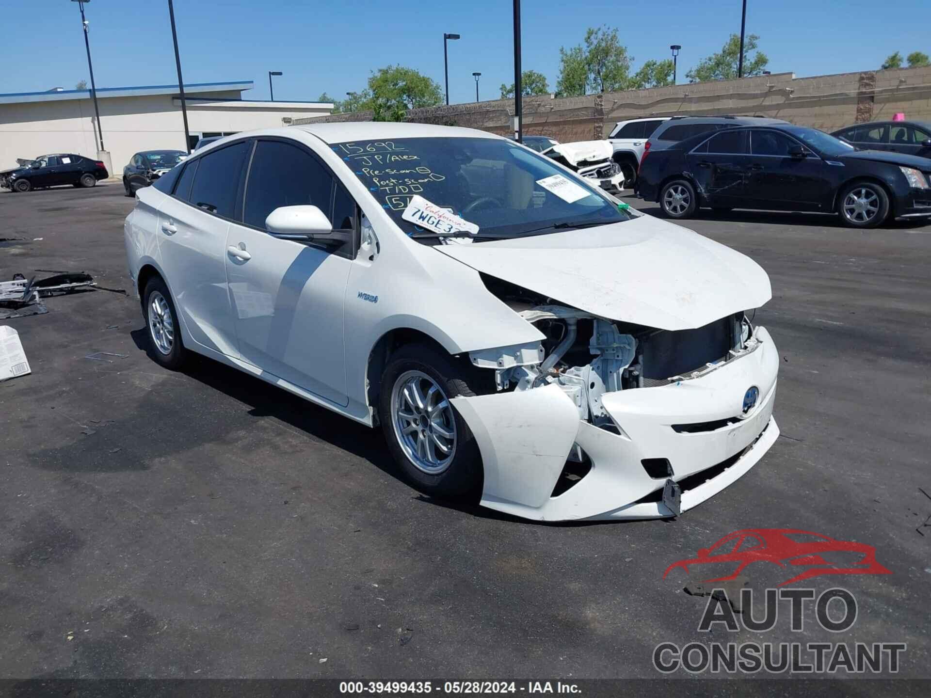 TOYOTA PRIUS 2017 - JTDKBRFU8H3035512