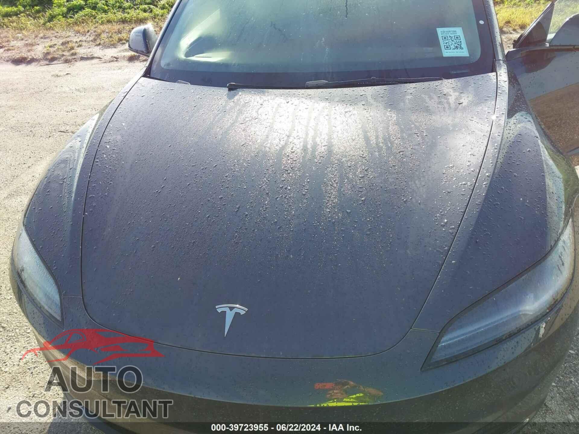 TESLA MODEL 3 2024 - 5YJ3E1EA2RF752660