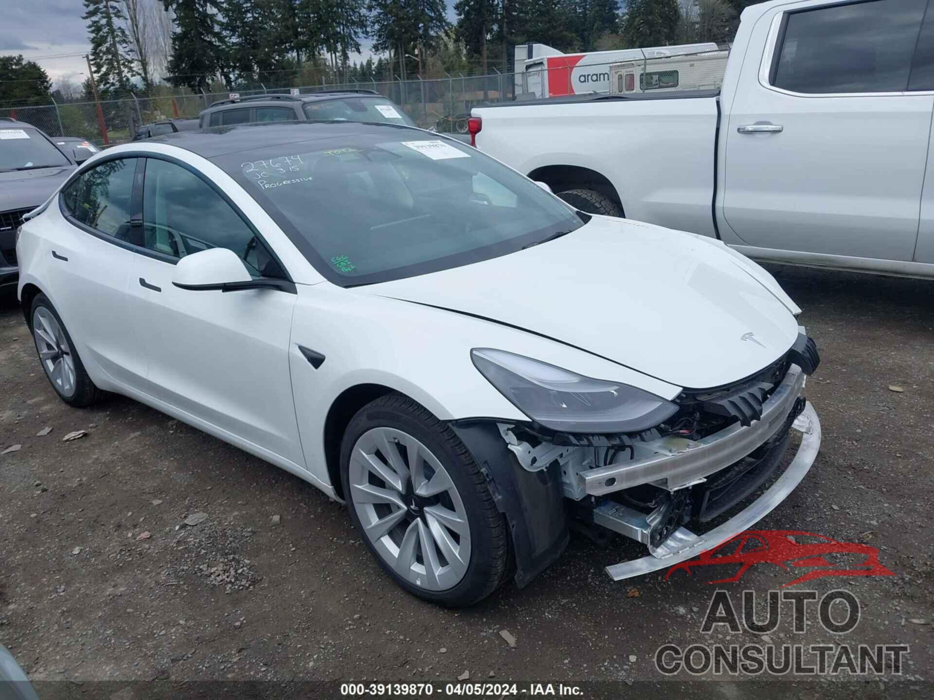 TESLA MODEL 3 2022 - 5YJ3E1EB9NF178531