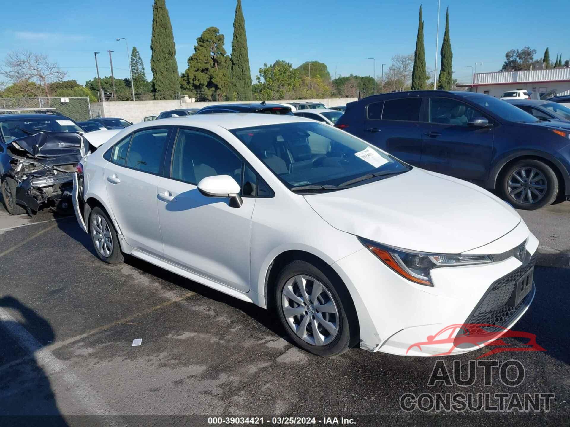 TOYOTA COROLLA 2020 - JTDEPRAEXLJ111234