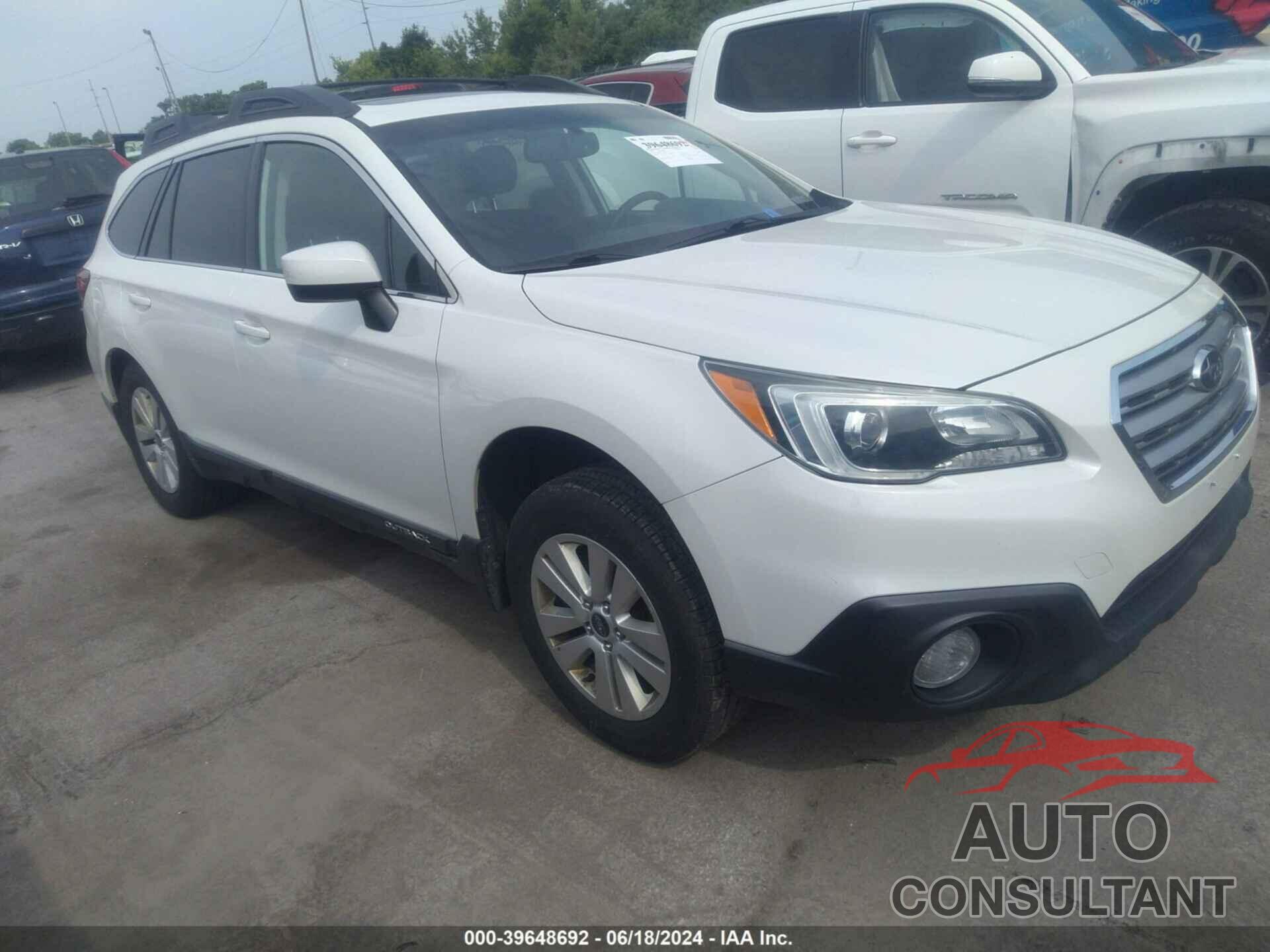 SUBARU OUTBACK 2016 - 4S4BSBEC2G3263032