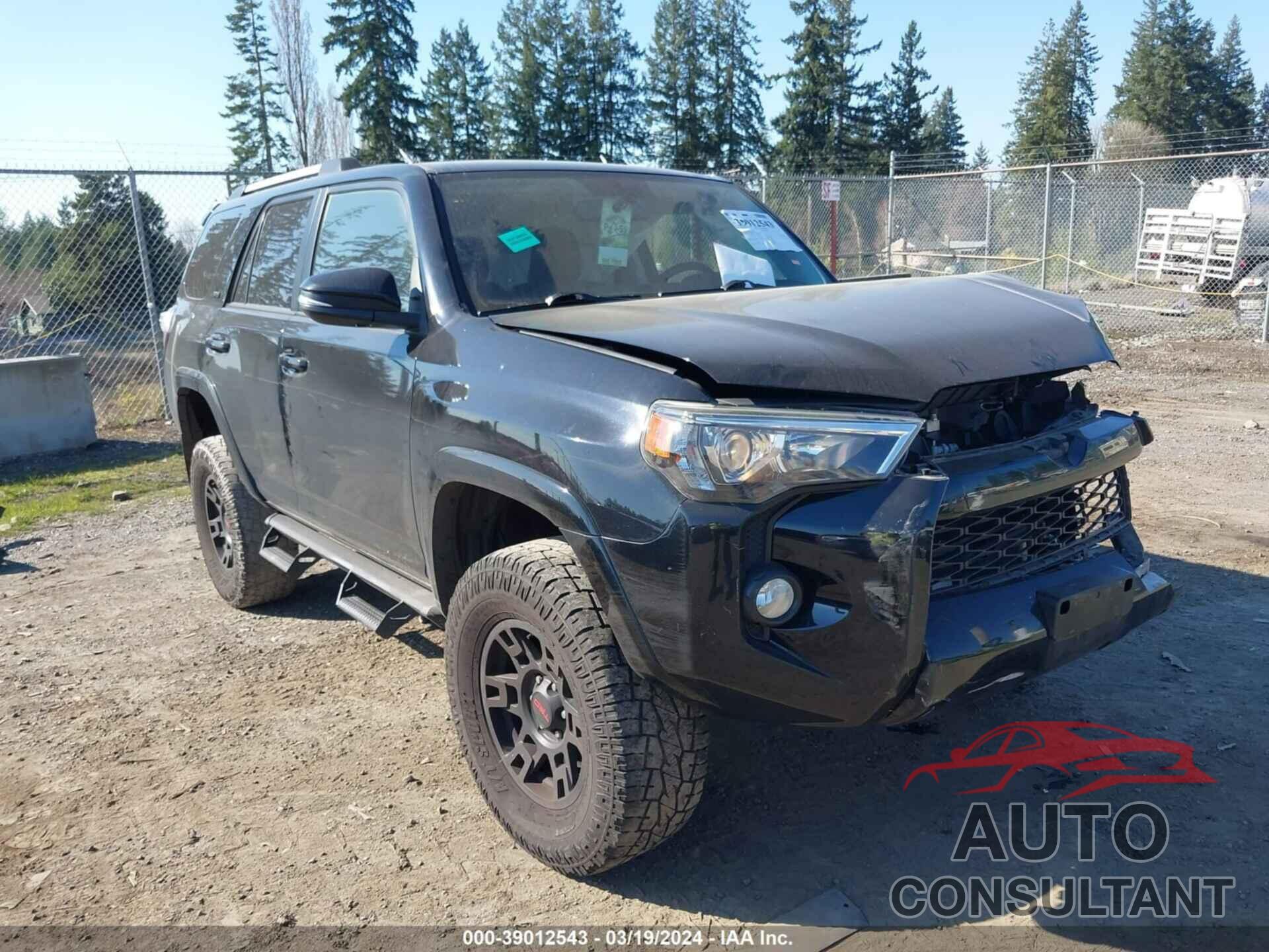 TOYOTA 4RUNNER 2019 - JTEBU5JR4K5721656