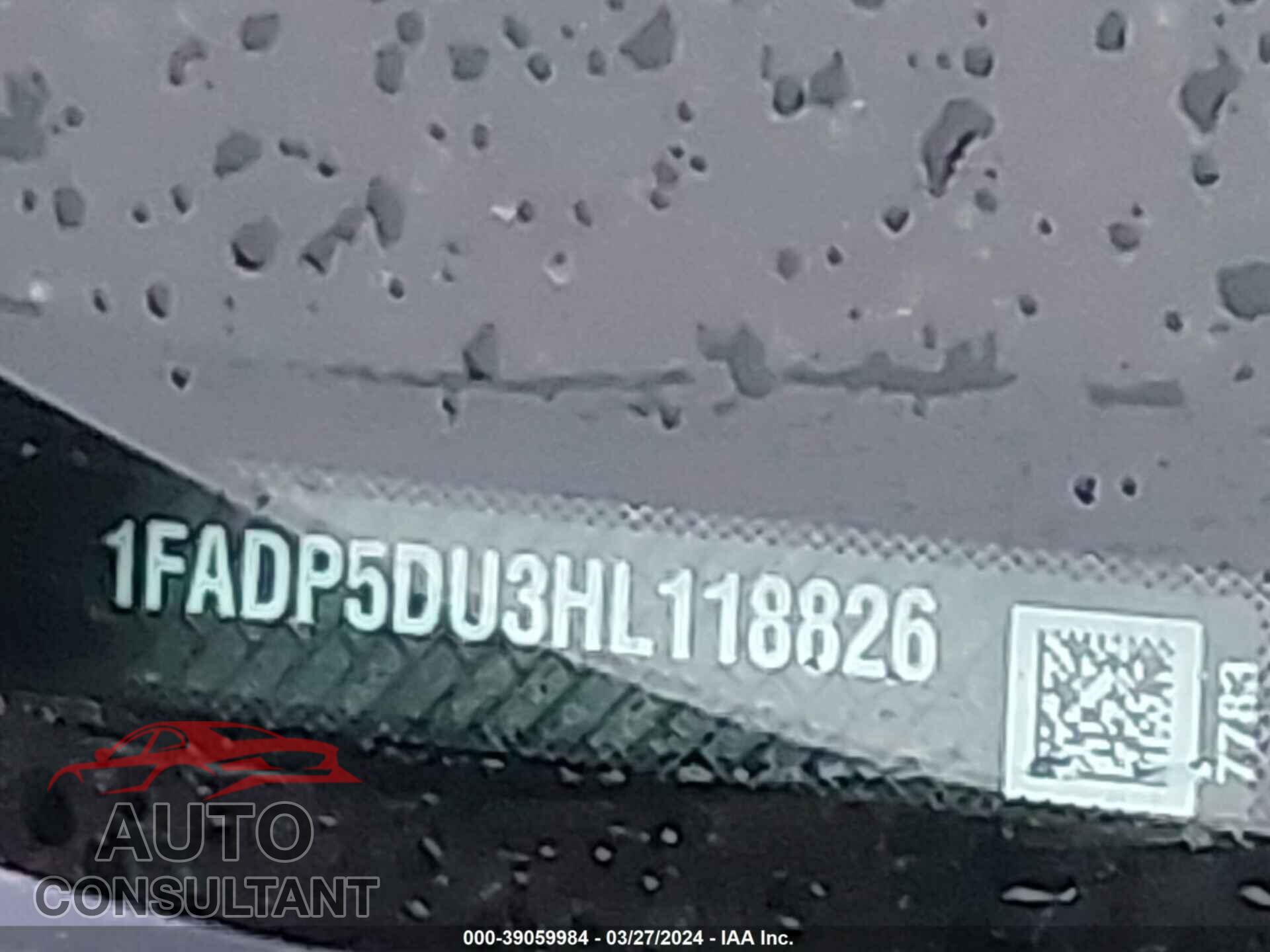 FORD C-MAX 2017 - 1FADP5DU3HL118826