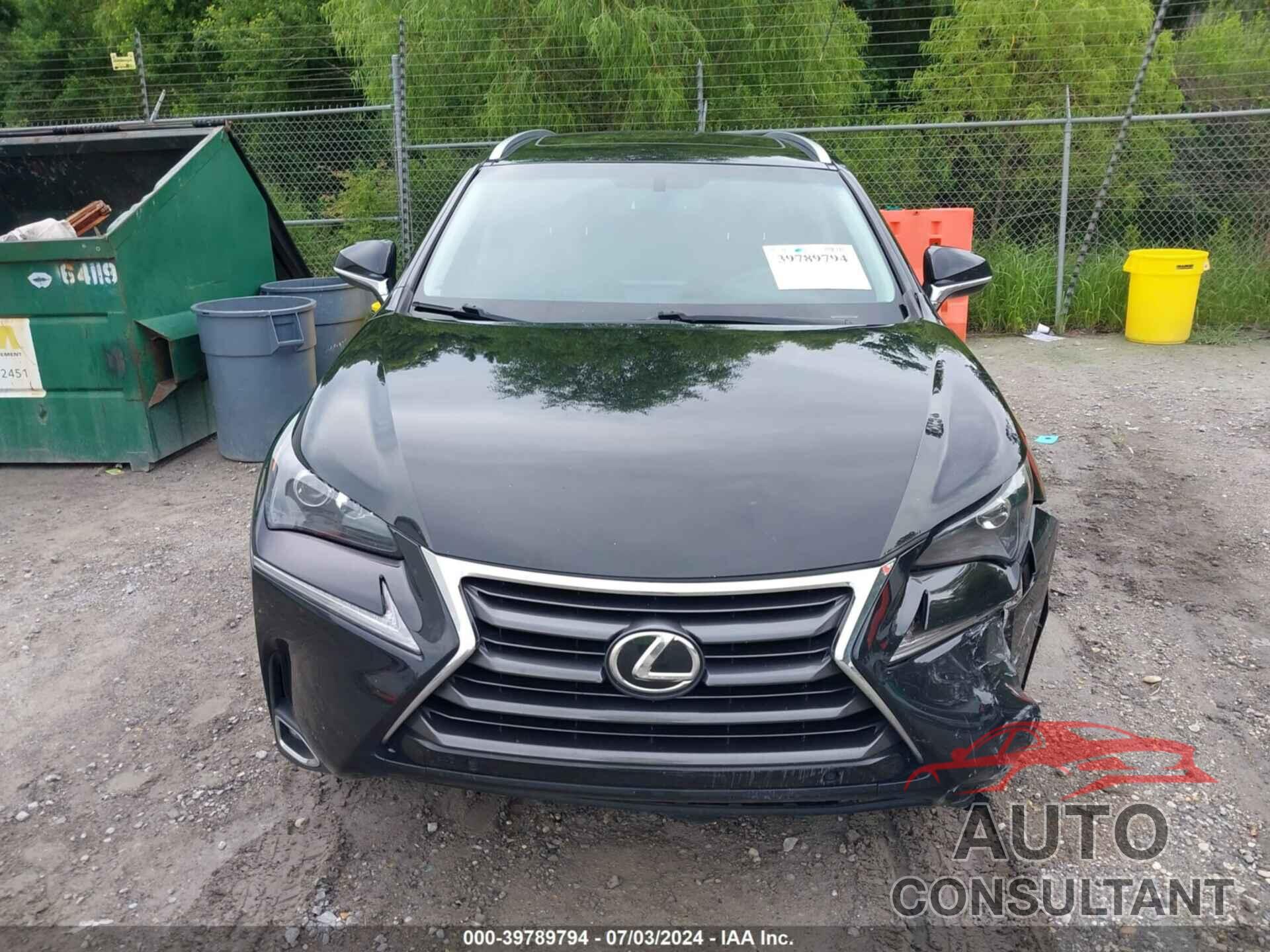 LEXUS NX 200T 2017 - JTJYARBZ9H2083196